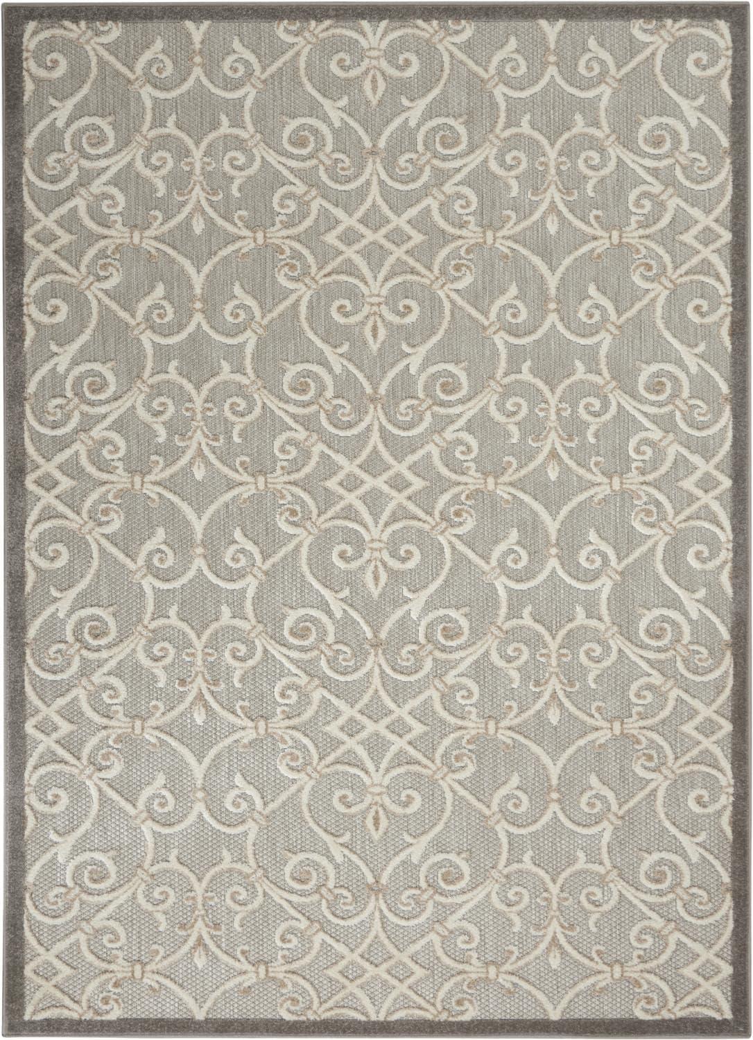 Nourison Aloha Contemporary Scroll Outdoor Rug