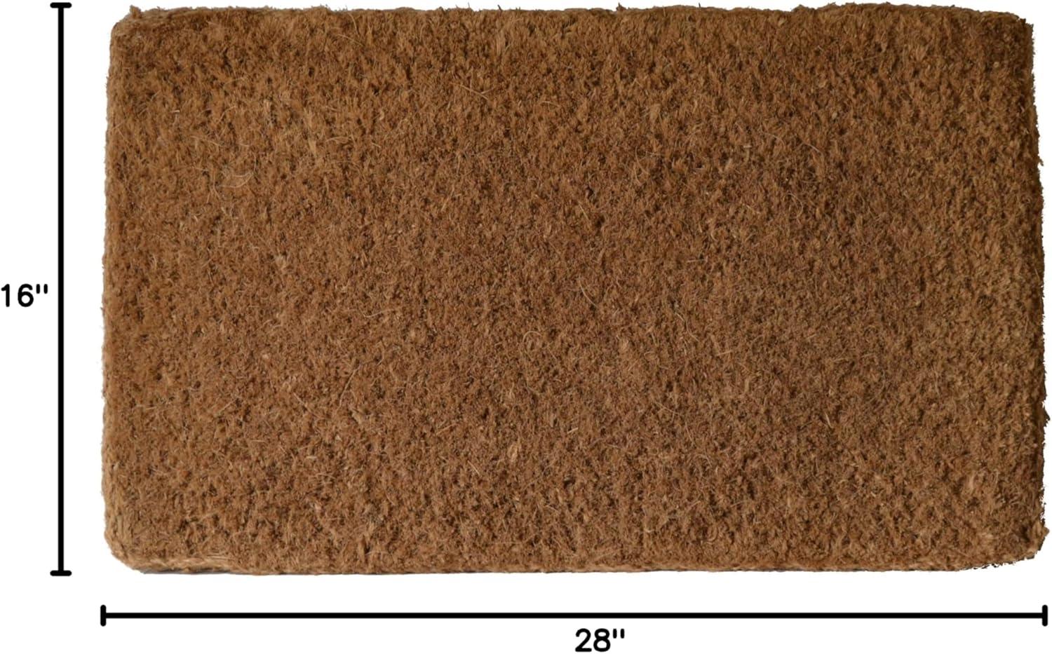 Imports Decor 1202BRM Plain Coir Doormat, 16 x 27-Inch