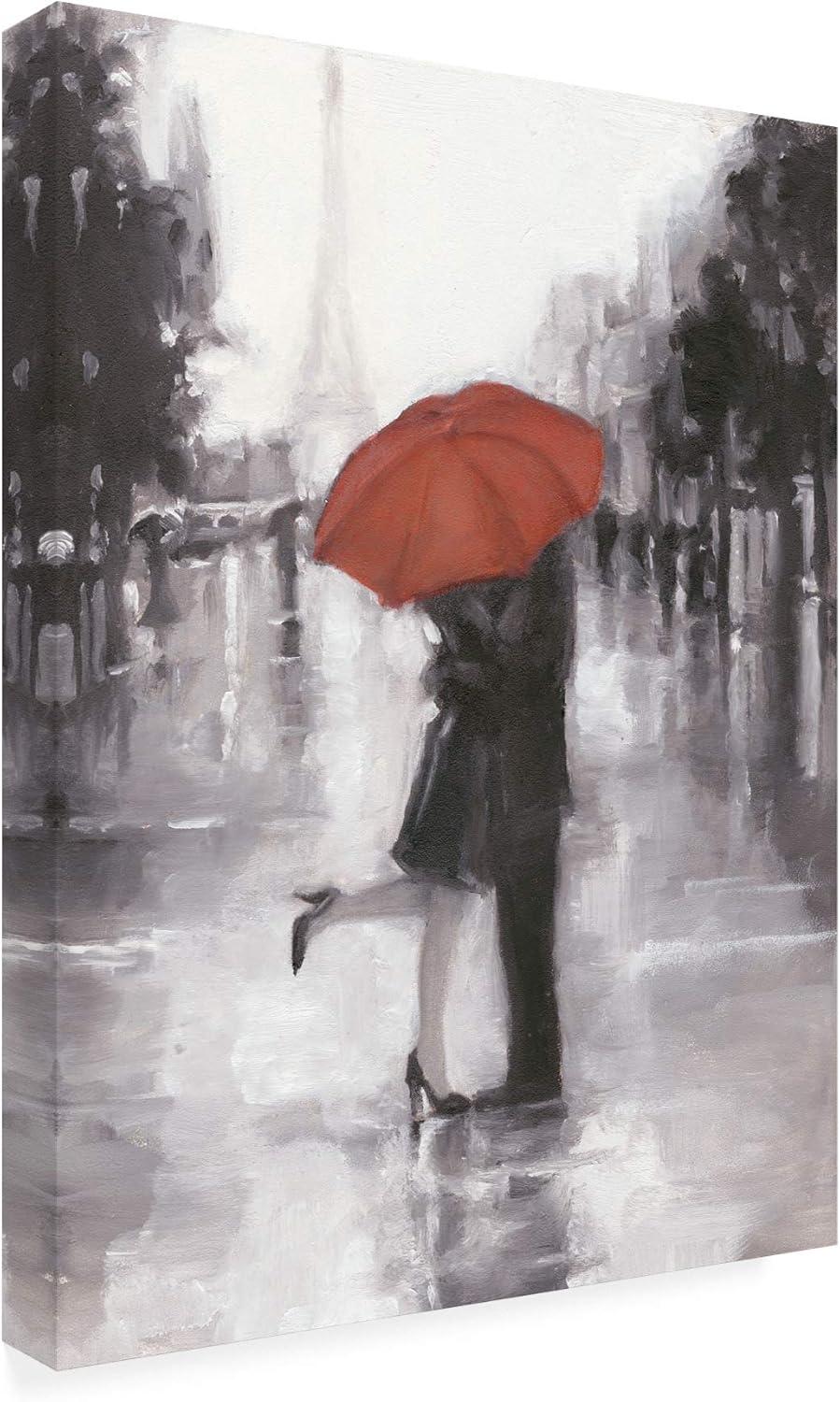 Trademark Fine Art -Ethan Harper 'Caught In The Rain' Canvas Art