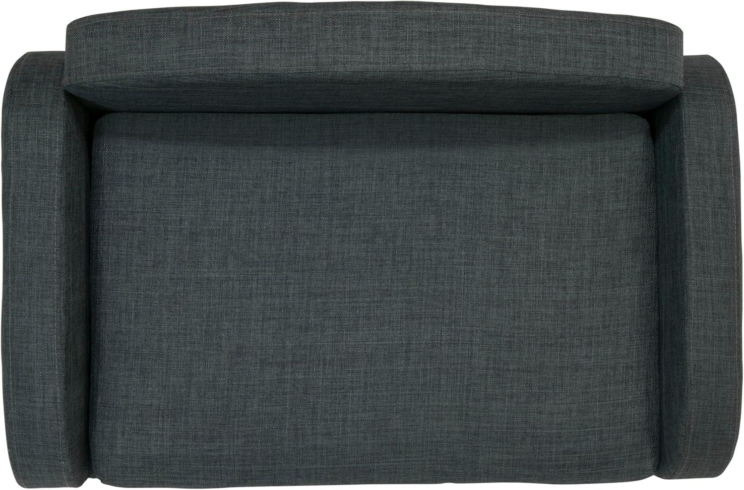 Paws & Purrs Modern Pet Sofa 31.5" Wide Low Back Lounging Bed with Removable Mattress Cover in Espresso / Gray - 61013