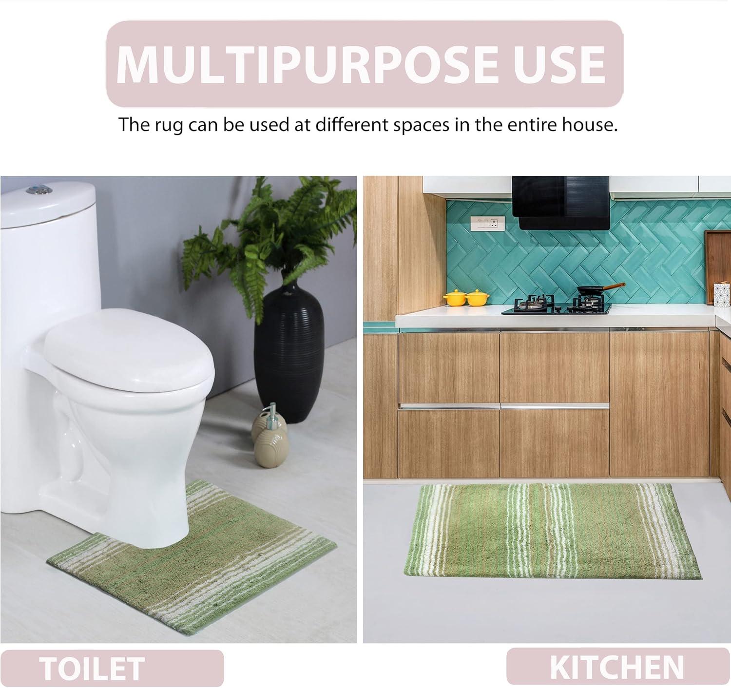 100% Cotton Gradiation Collection Machine Washable 3-Pcs Set with Contour, Sage