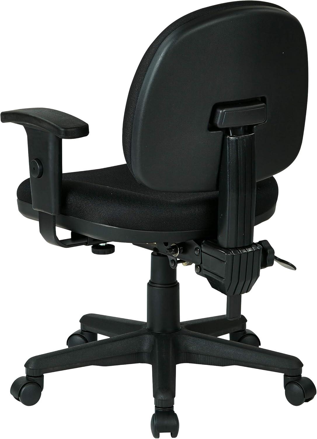 Icon Black Ergonomic Executive Office Chair with Adjustable Arms