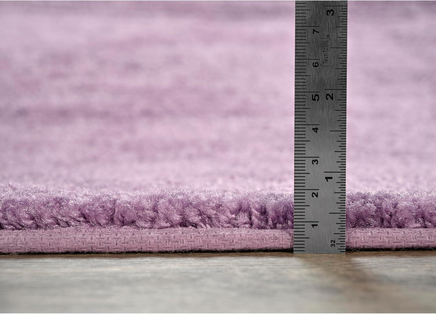 2pc Traditional Nylon Washable Bathroom Rug Set Purple - Garland Rug: Machine Made, Tufted, Latex Backing