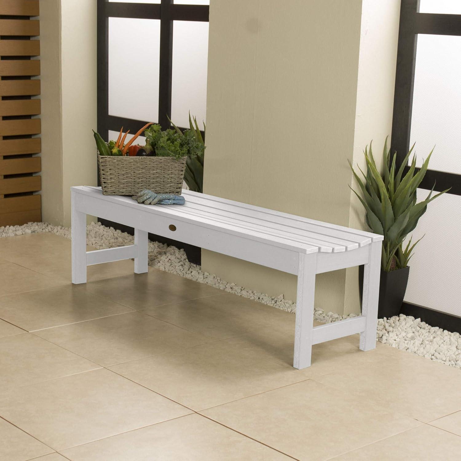 Highwood Lehigh 5ft Picnic Bench - 2-Person, Eco-friendly, Synthetic Wood