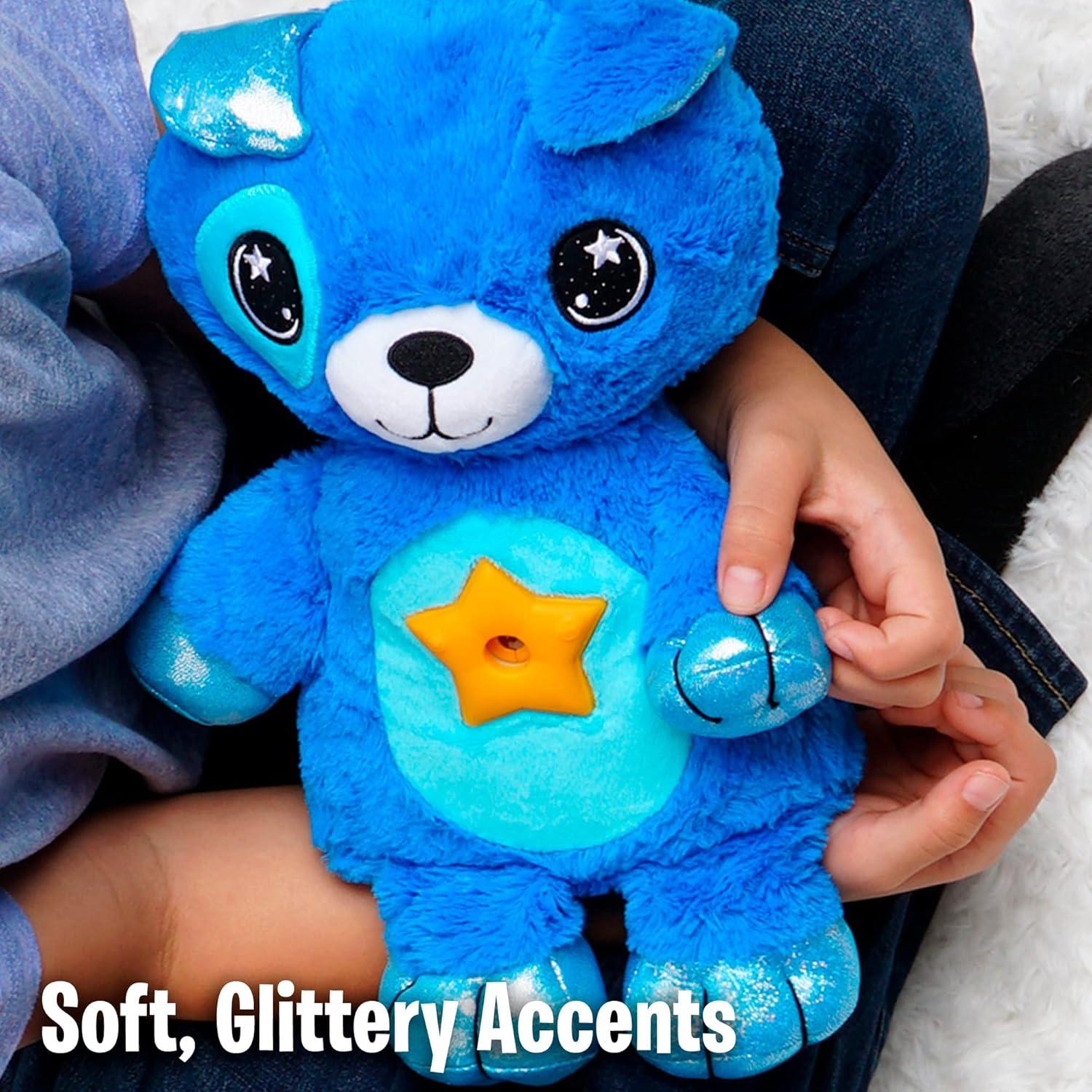 Ontel Star Belly Dream Lites, Stuffed Animal Night Light, Cuddly Blue Puppy