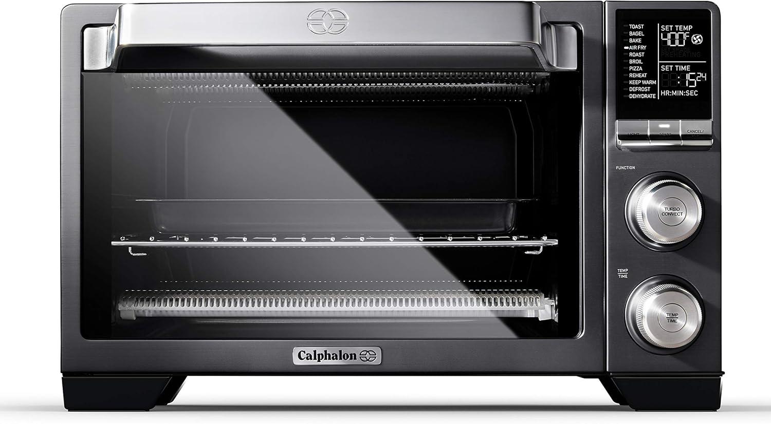 Calphalon Performance Air Fry Convection Oven, Countertop Toaster Oven, Dark Stainless Steel