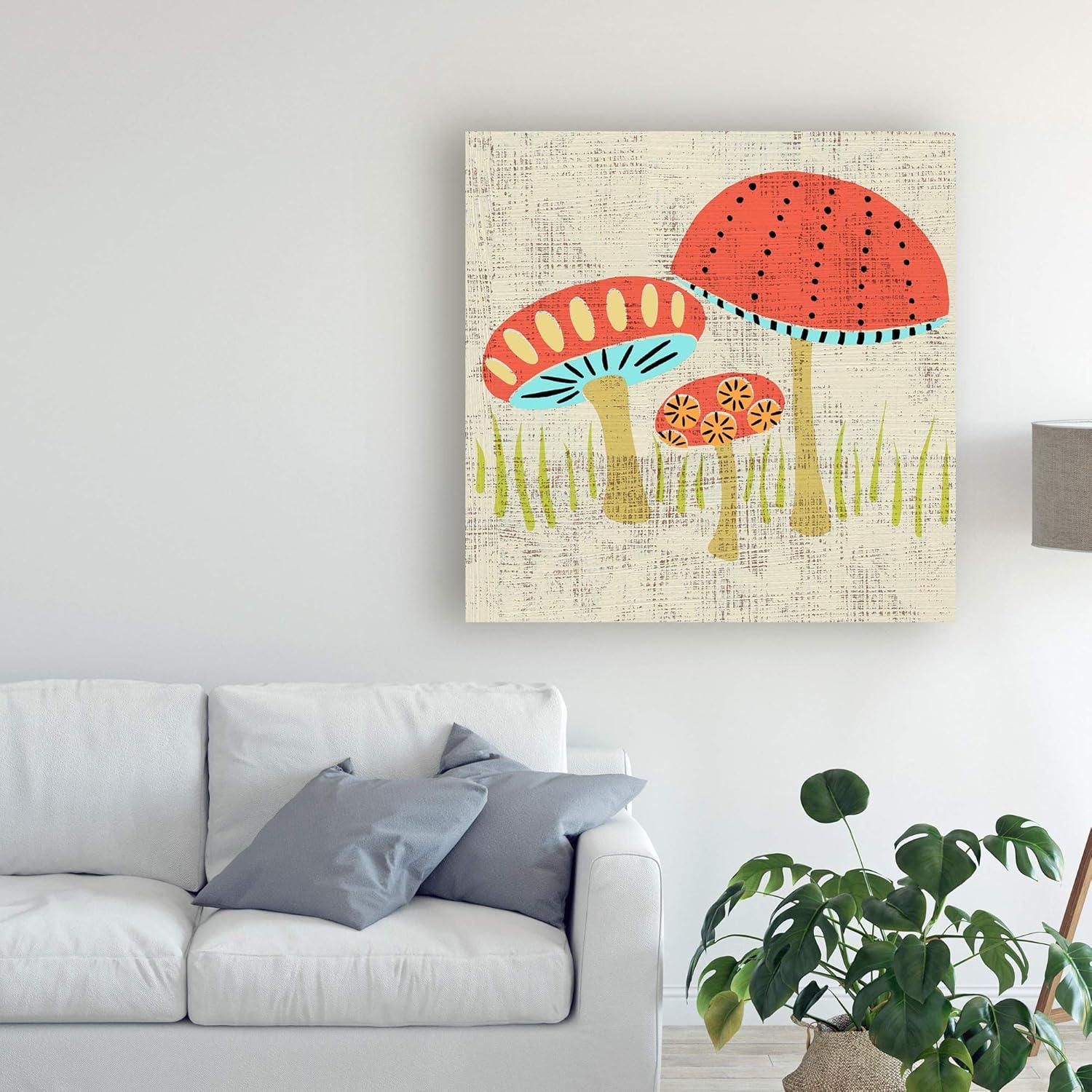 Trademark Fine Art 'Adas Mushrooms' Canvas Art by Chariklia Zarris