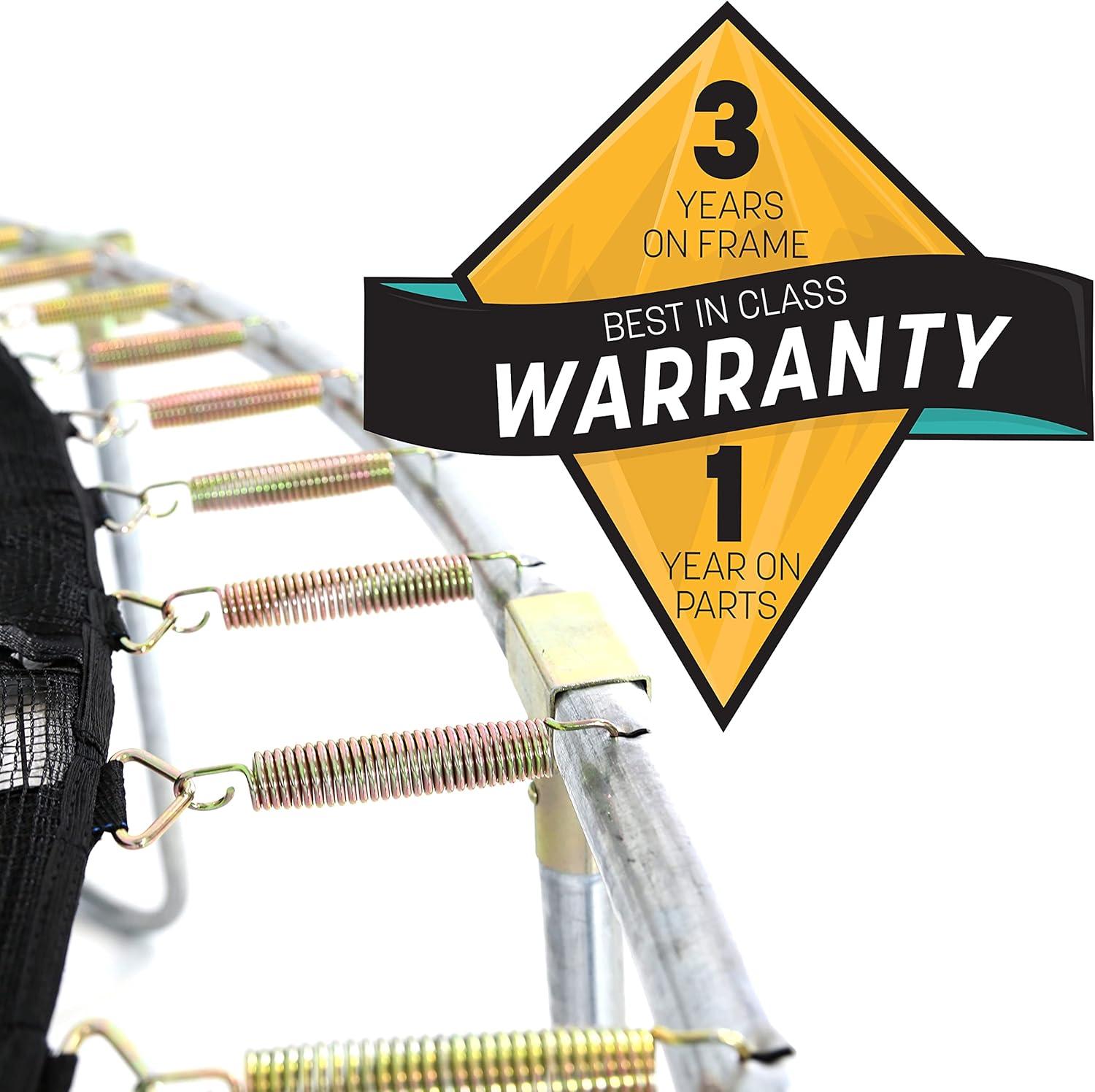 Skywalker Trampolines Skywalker Trampolines 15Ft Round Trampoline With Enclosure  Blue