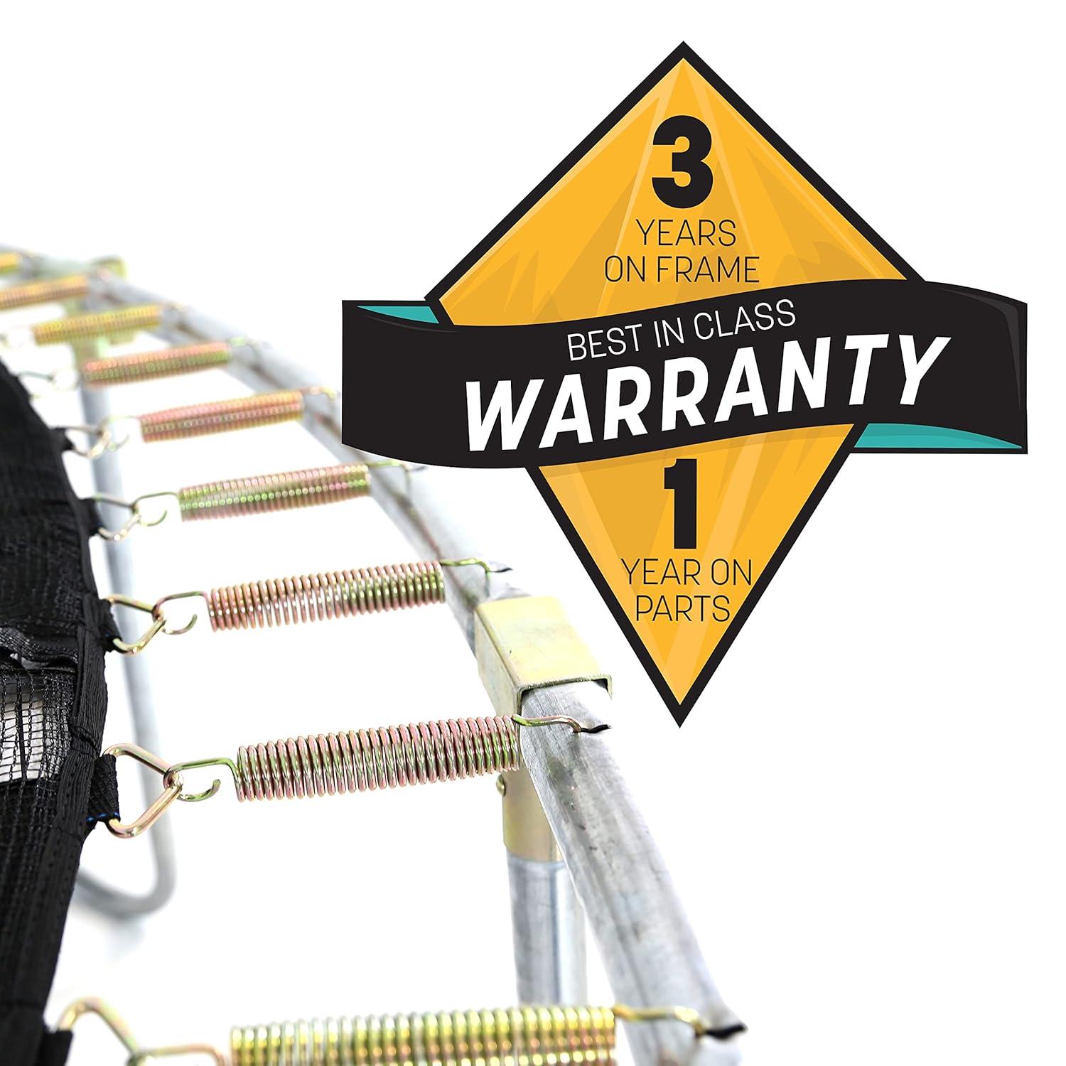 Skywalker Trampolines Skywalker Trampolines 15Ft Round Trampoline With Enclosure  Blue