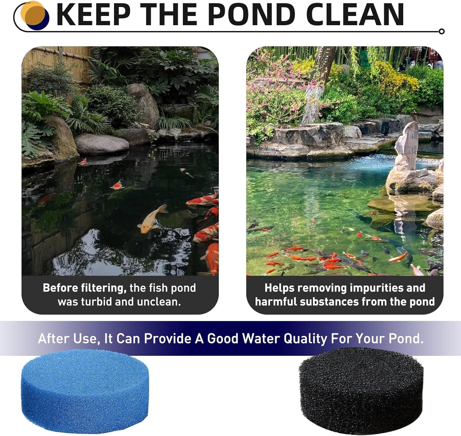 2 PCS Pond Filter Pads compatible with 871980012549 032264 Aquanique-Replacement Filter Pads for Qfp900 and Qfp1250Uv