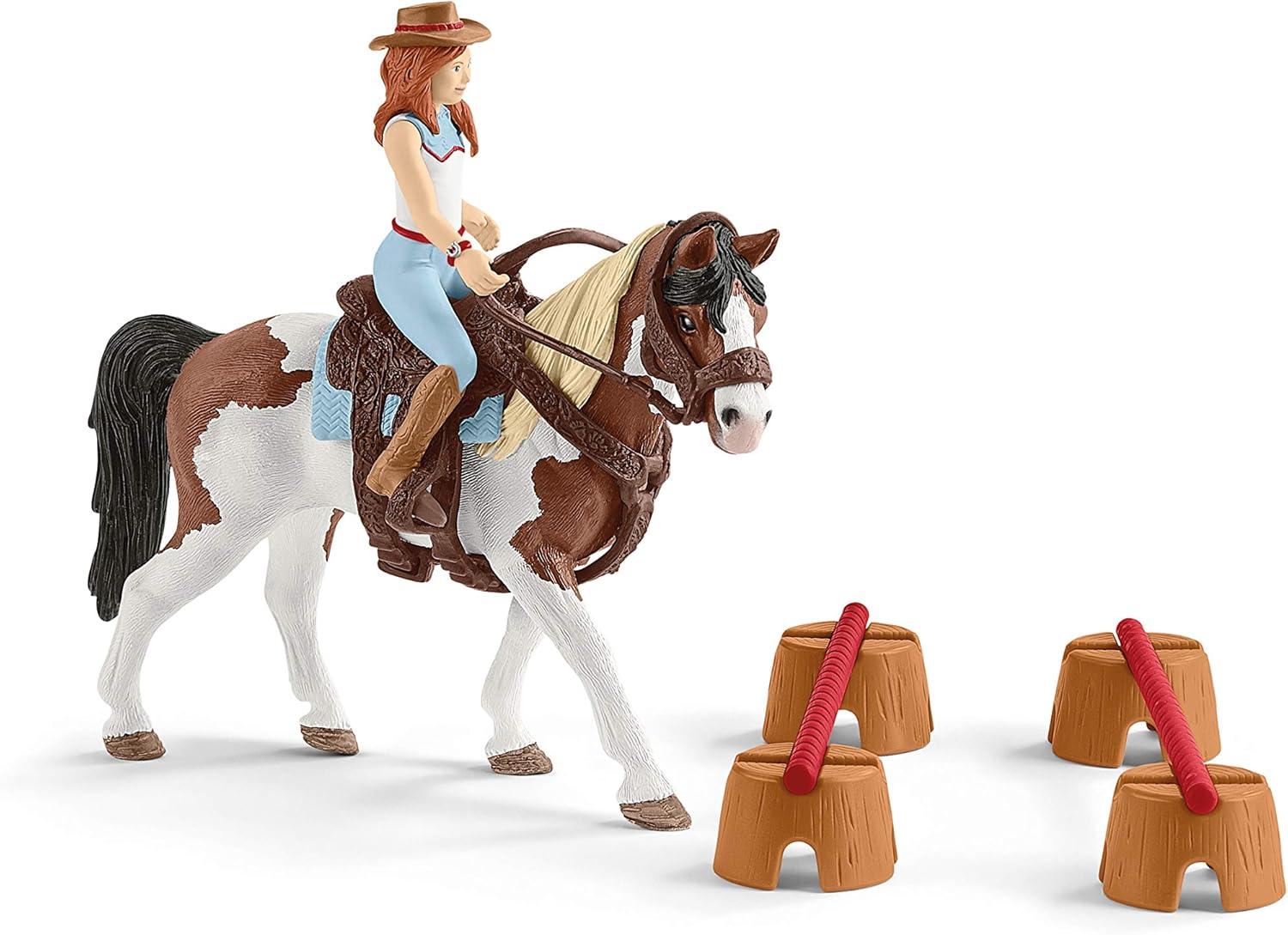 Schleich - Horse Club: Hannah's Western Riding Set with Quarter Horse Playset, 12 Pcs