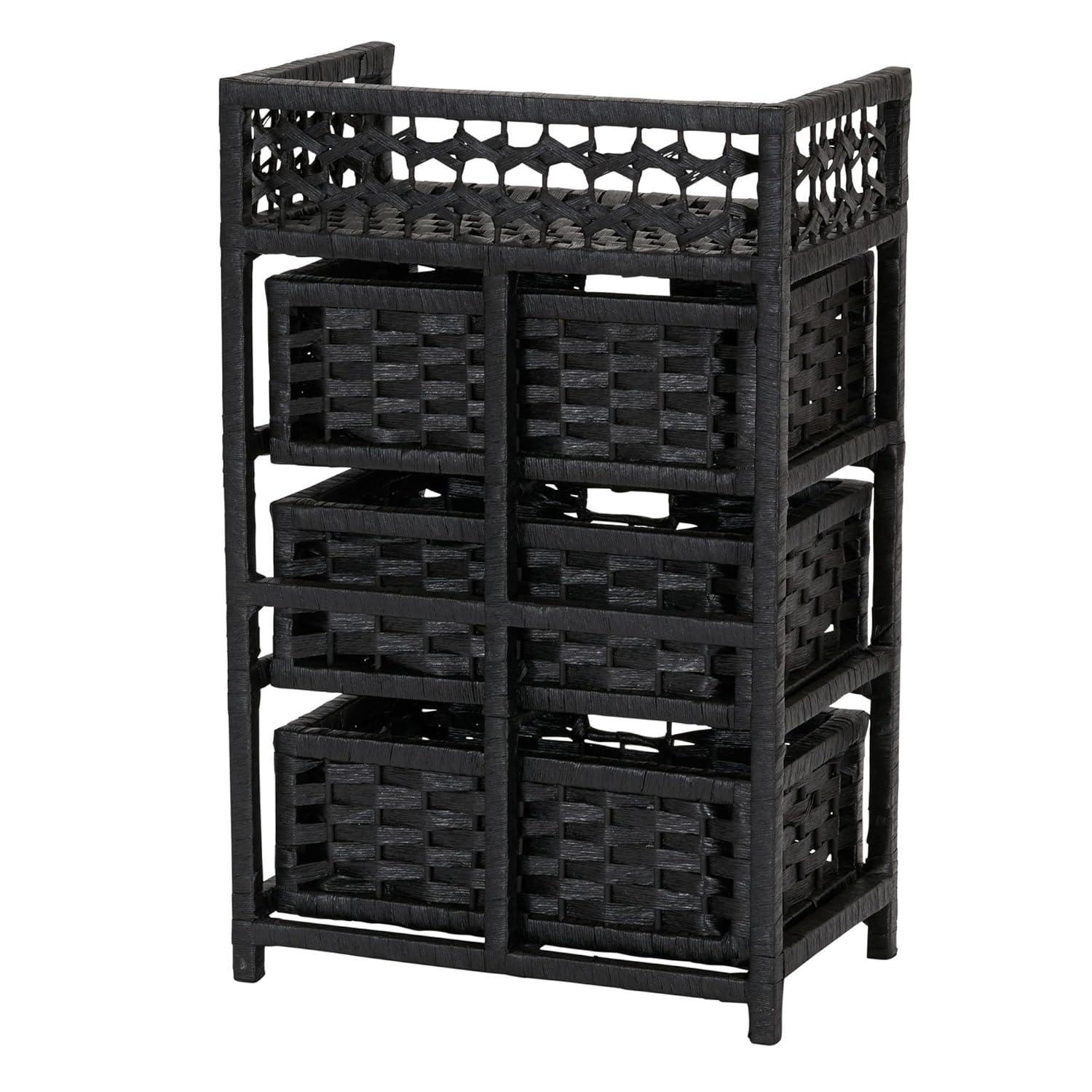 Household Essentials Paper Rope 3-Drawer Chest