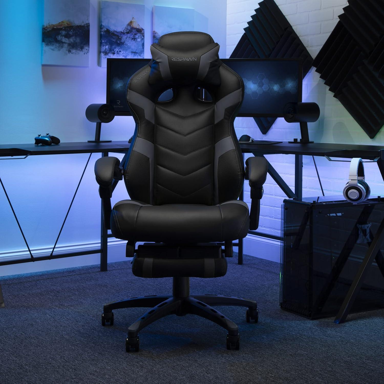 RESPAWN 110 Pro Gaming Chair - Gaming Chair with Footrest, Ergonomic Computer Desk Chair