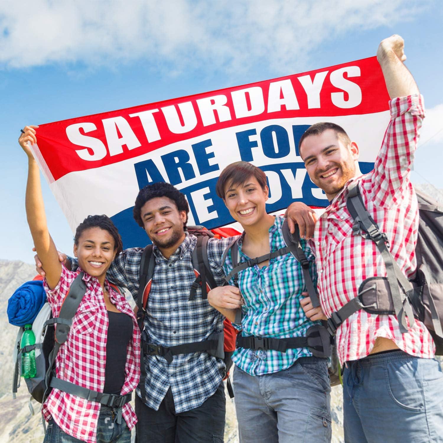 Saturdays are Boys Flag Fraternities Parties Dorm Room Balcony Decor Banner College Flags 3x5 Feet