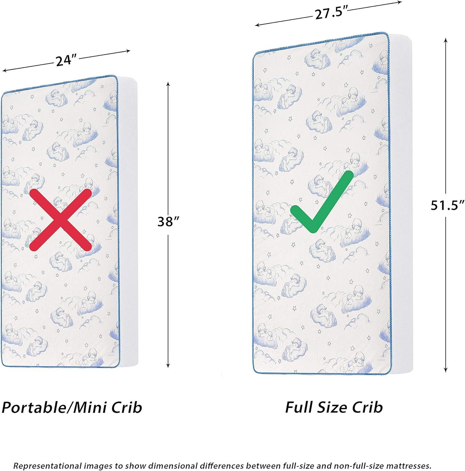 Dream On Me 2-Stage Waterproof Toddler Mattress