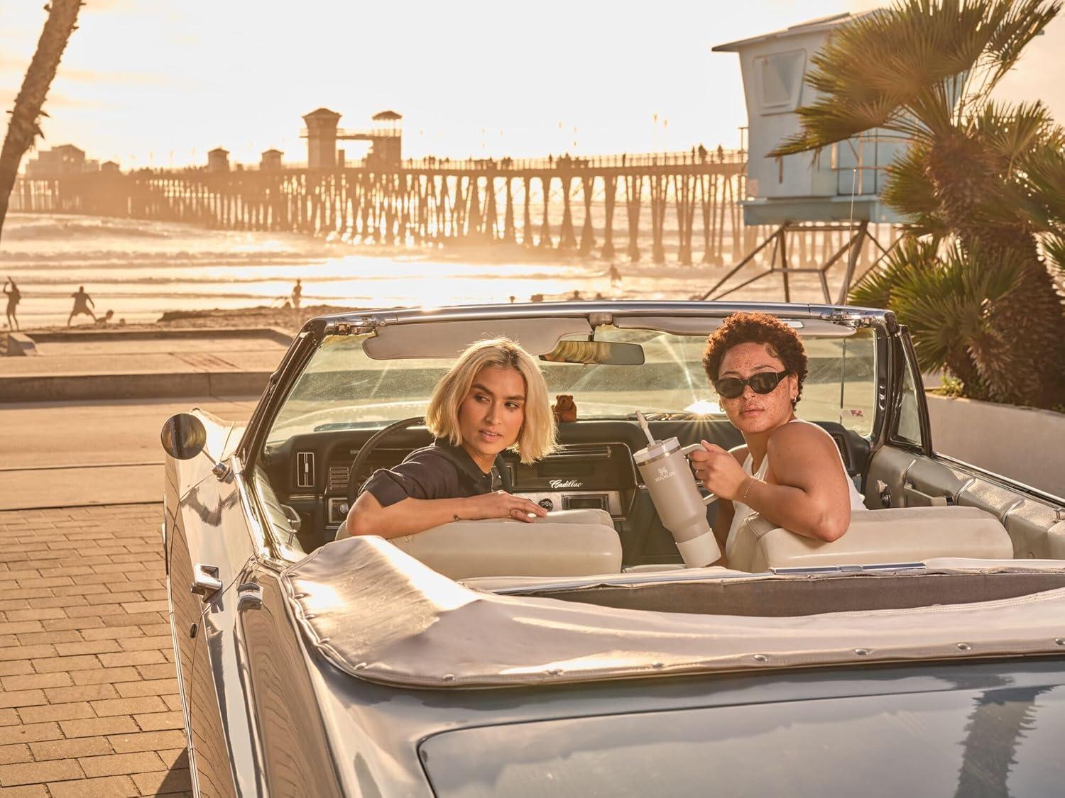 Stanley 30 oz Quencher Tumbler Boot with Straw Cover Black: Silicone Drinkware Accessory for Hot & Cold Beverages