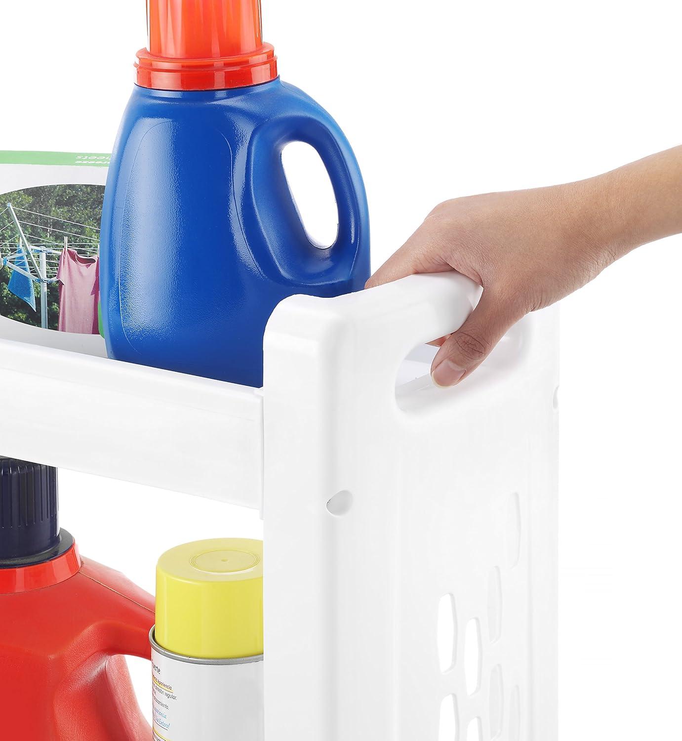 Whitmor, Inc Plastic Free Standing Laundry Cart with Wheels