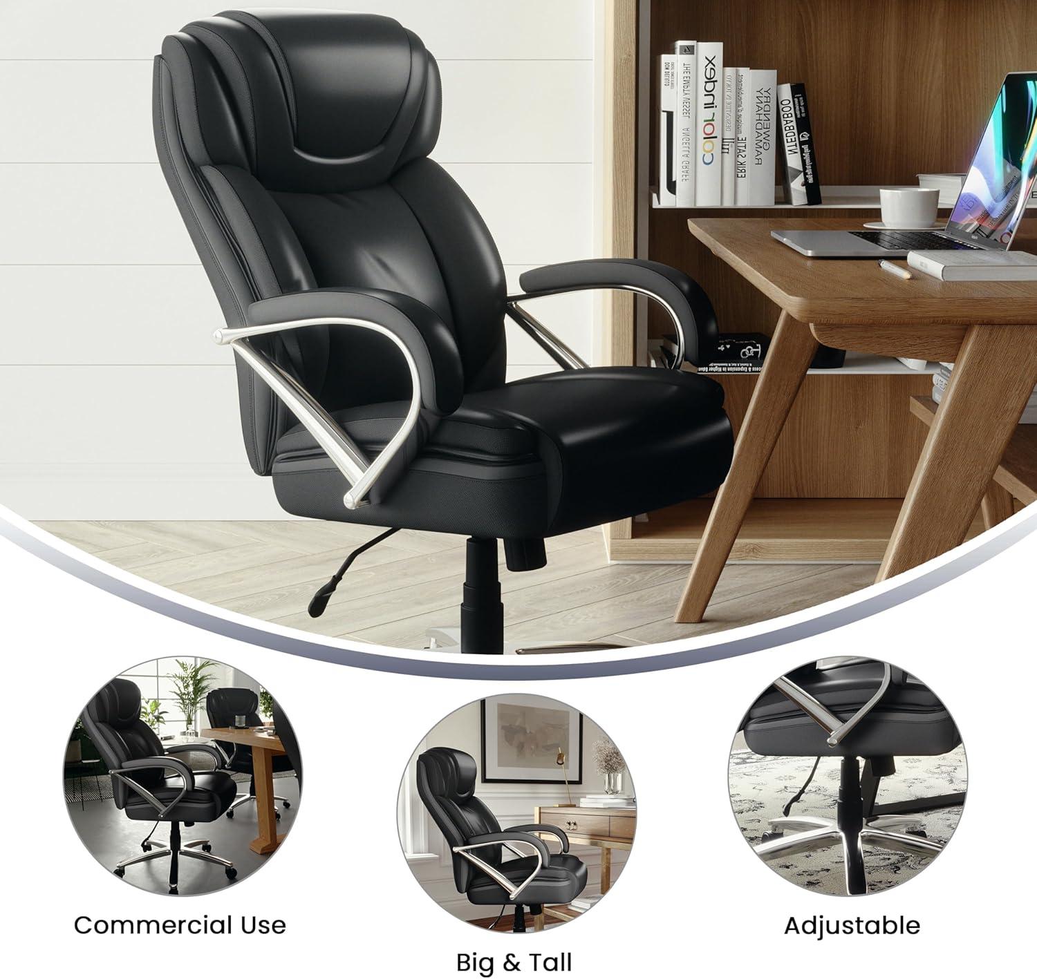 Molly Big & Tall LeatherSoft Executive Swivel Ergonomic Office Chair