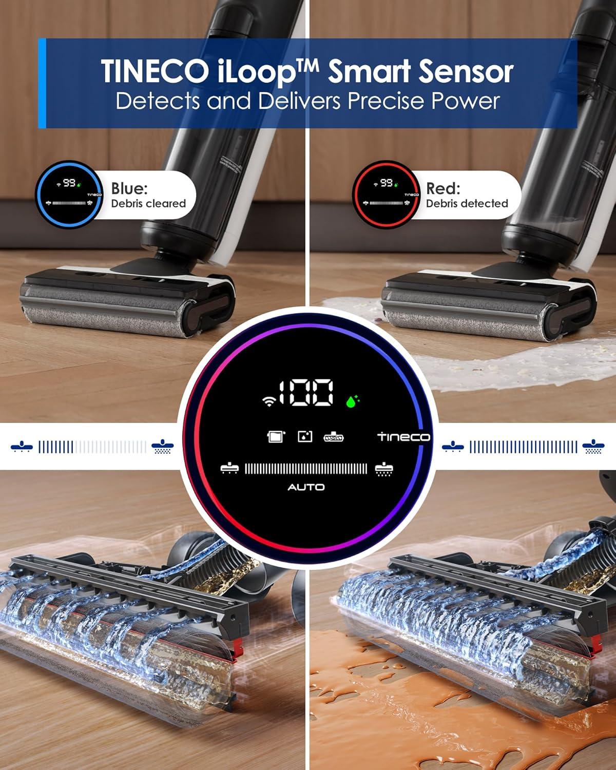 Tineco FloorWasher Flashdry Cordless Mop & Vacuum Cleaner - 6 Series