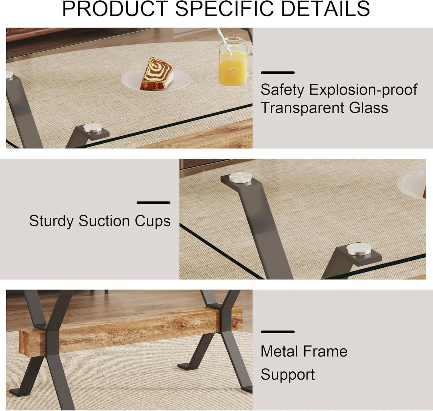 Ivy Bronx 7-Piece Glass Top Dining Table Sets | Wayfair
