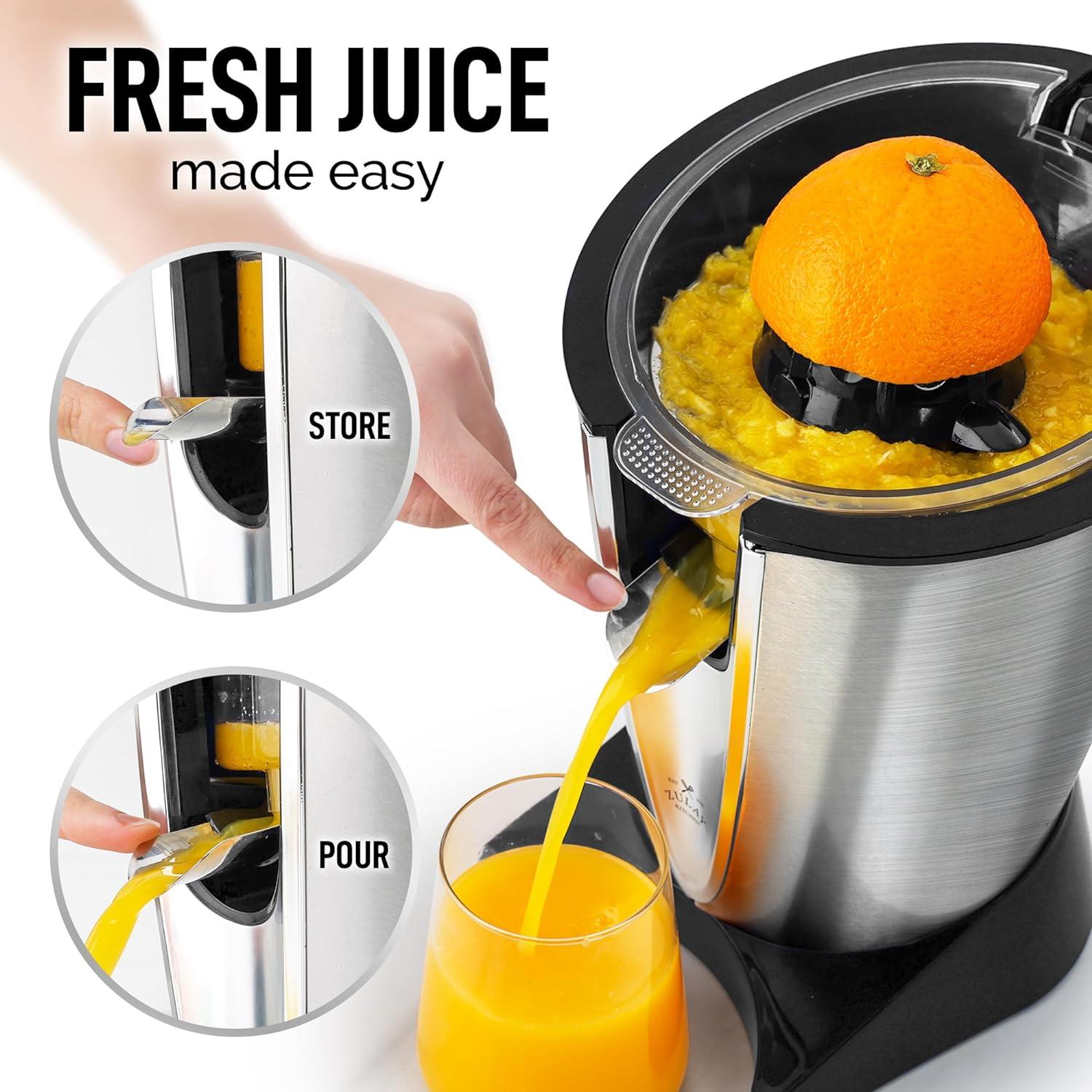 Stainless Steel Electric Citrus Juicer with Powerful Motor