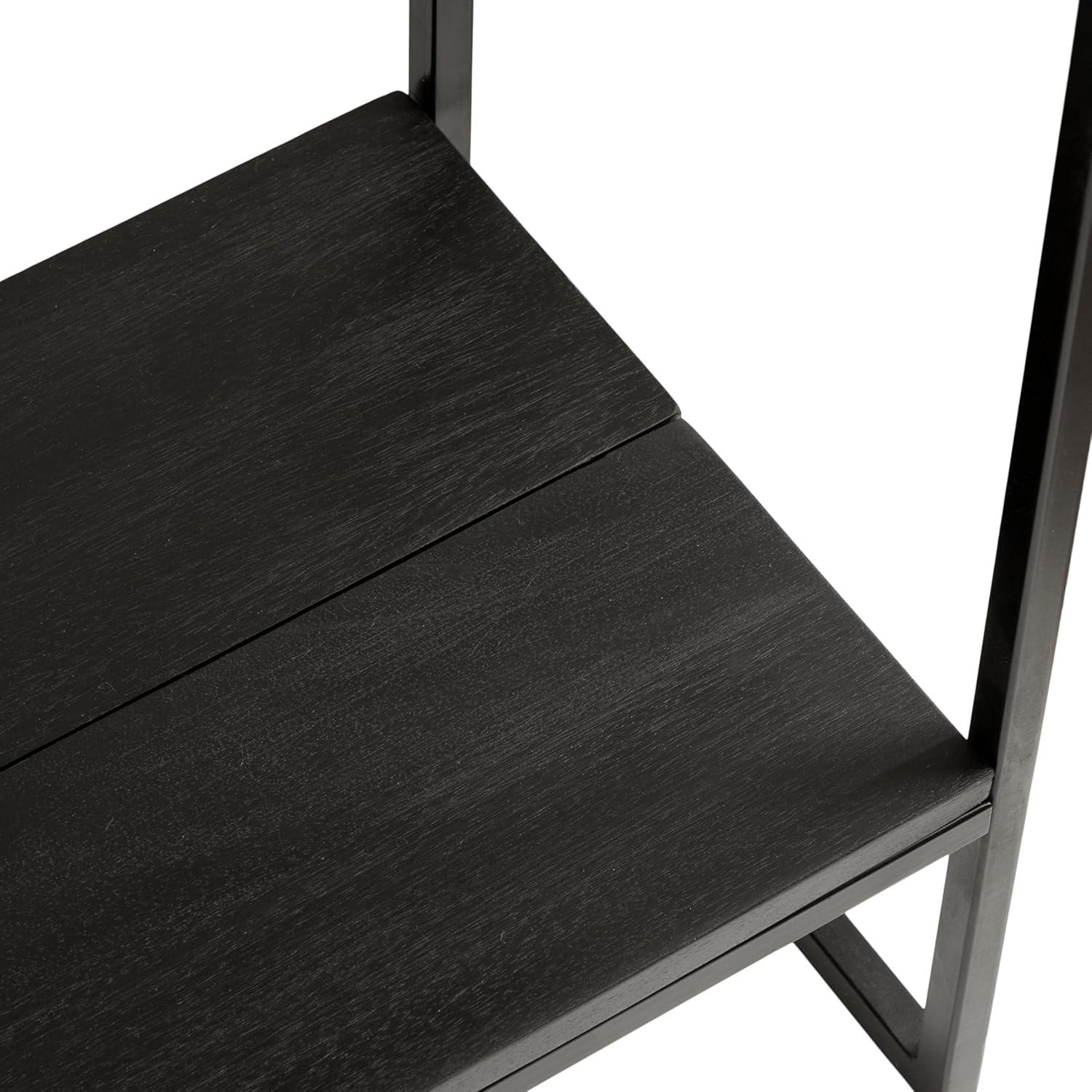 Kate and Laurel Malone Rectangle Wood Console Table, 36x13x31, Natural and Black