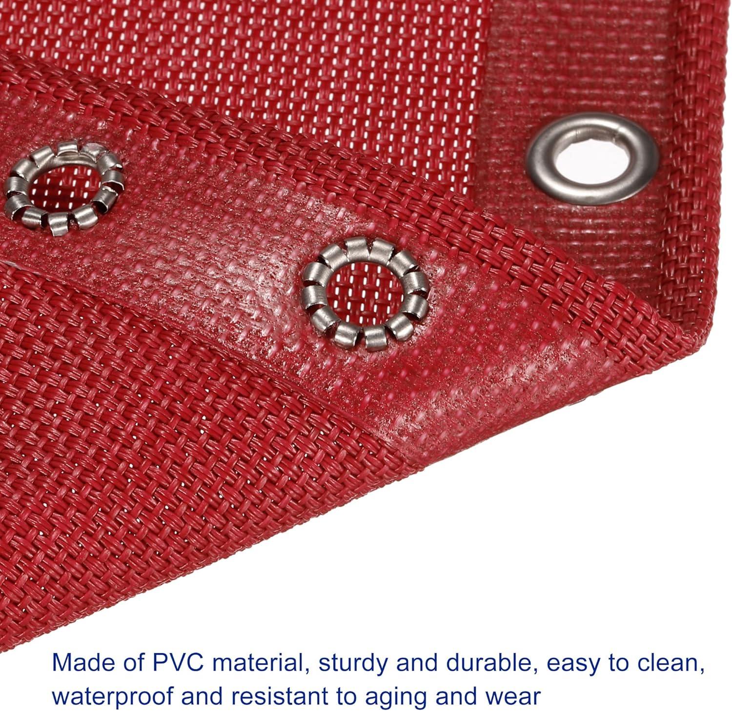 Uxcell Gravity Chair Replacement Fabric Recliners Repair Kit with Ropes, Red