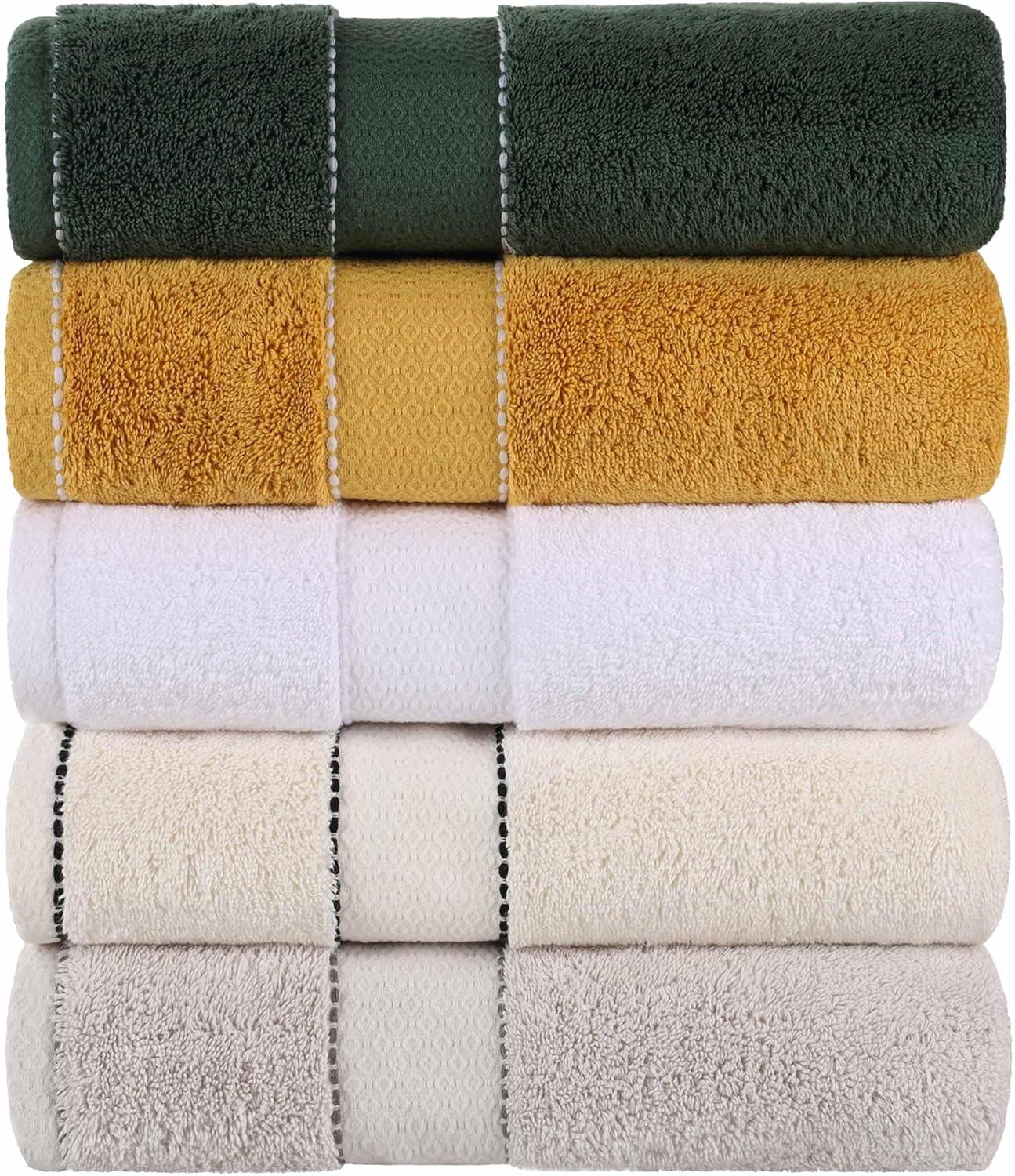 Superior Niles Egypt Produced Giza Cotton 3 Piece Towel Set, White