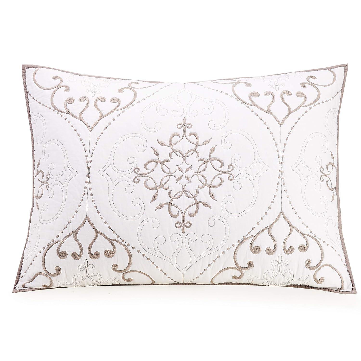 Modern Heirloom Chambers 3-Piece Embroidered Quilt Set