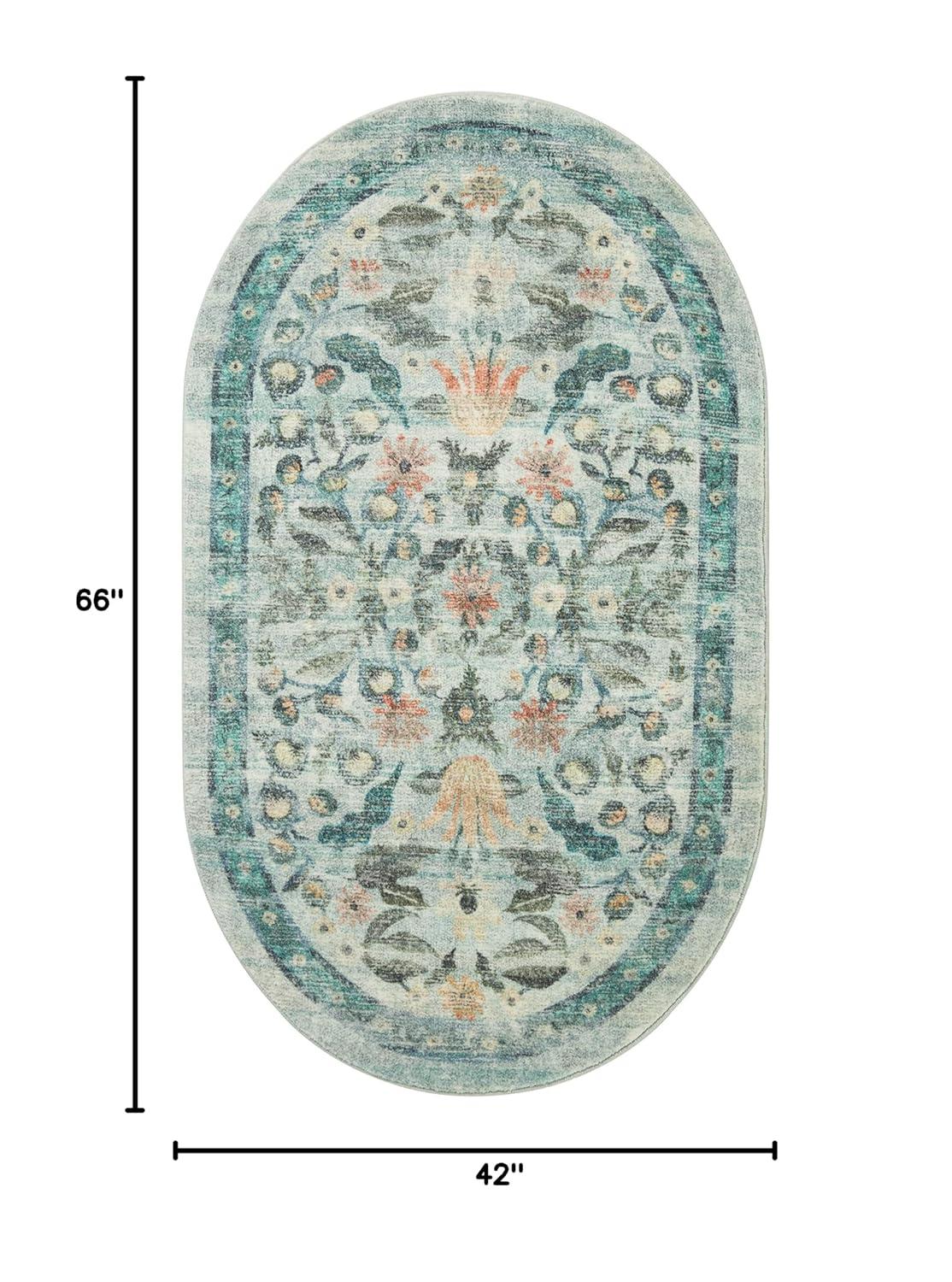 Rifle Paper Co. x Loloi Courtyard Sage Area Rug feat. CloudPile
