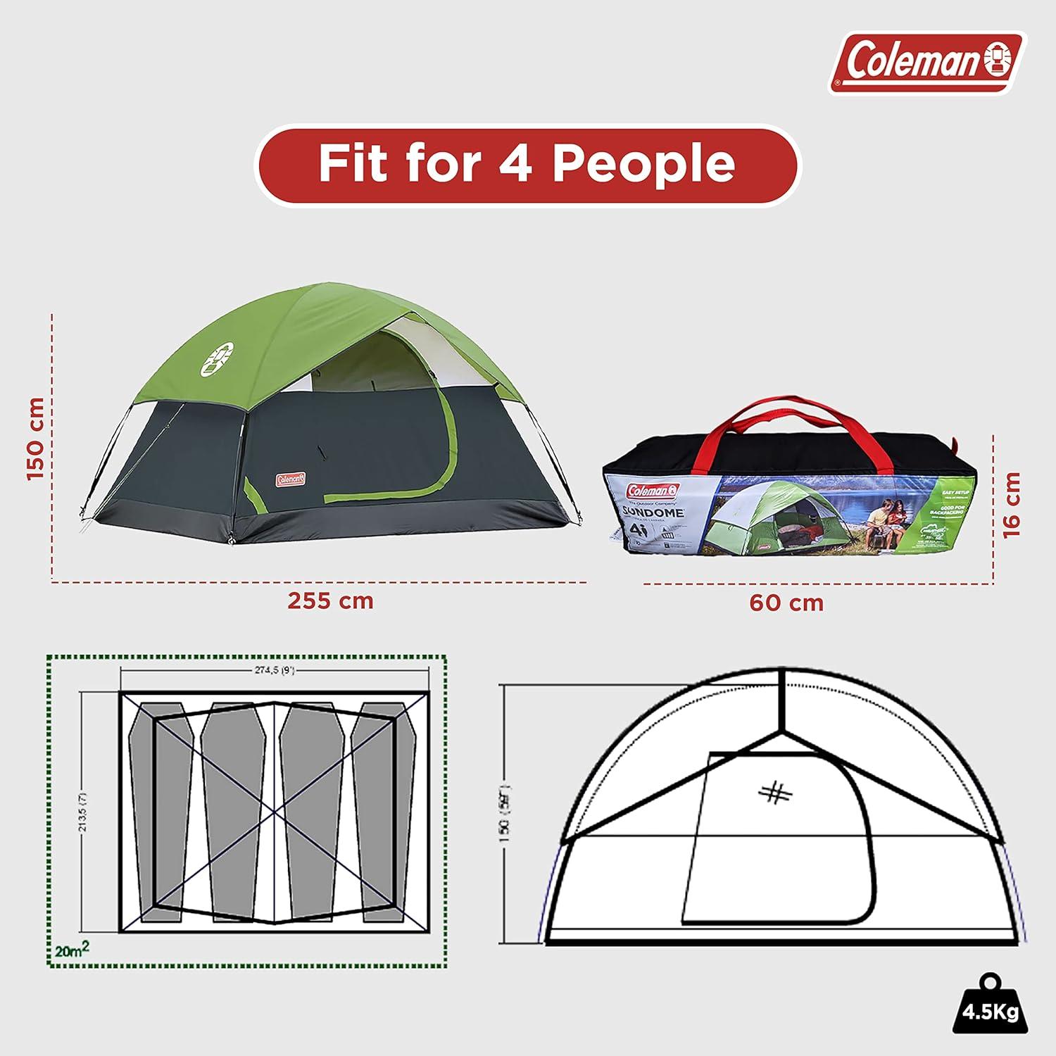 Coleman Sundome 4-Person Dome Tent