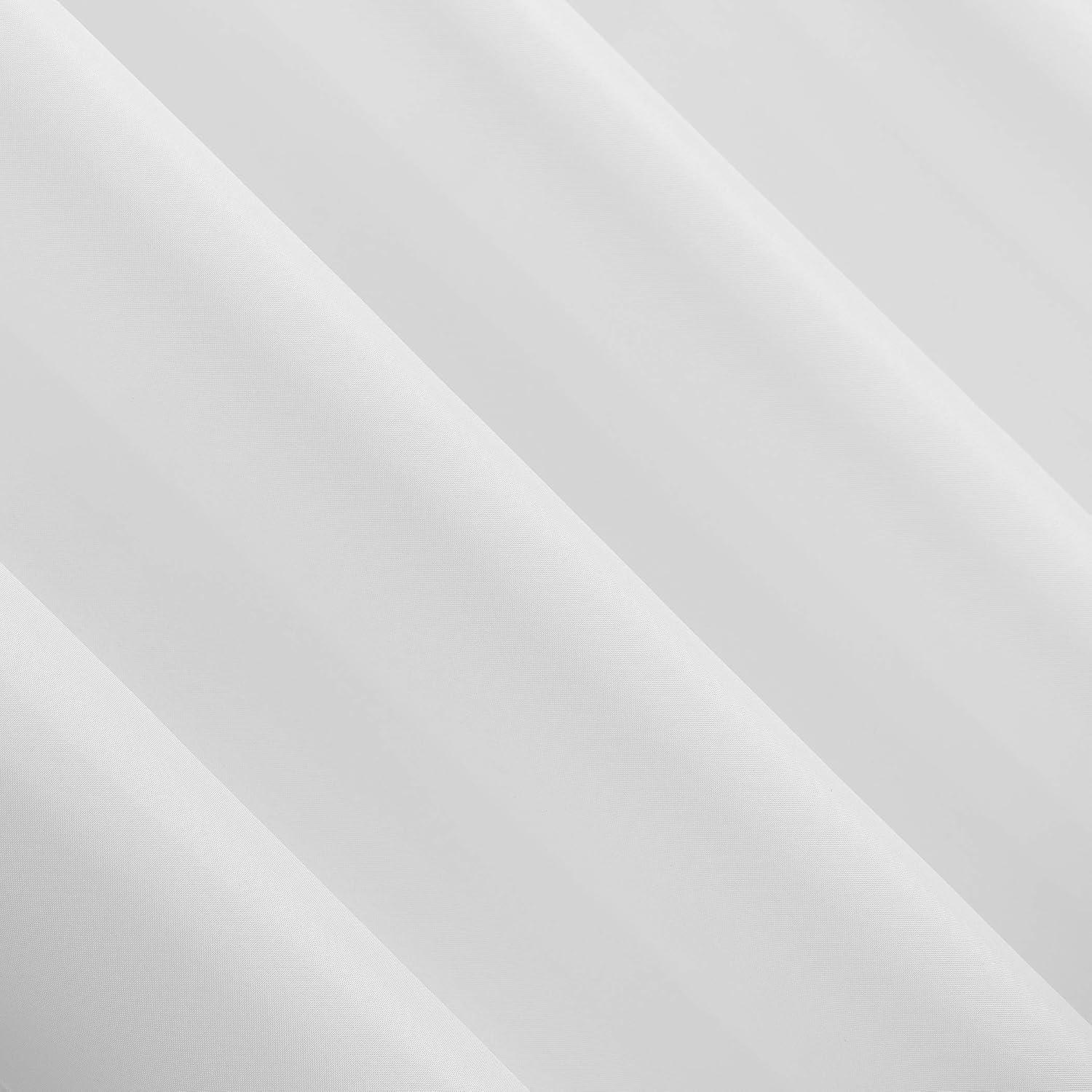 54"x84" Sun Zero Room Darkening Sailor UV Protectant Grommet Indoor/Outdoor Curtain Panel White: Patio Door Curtains