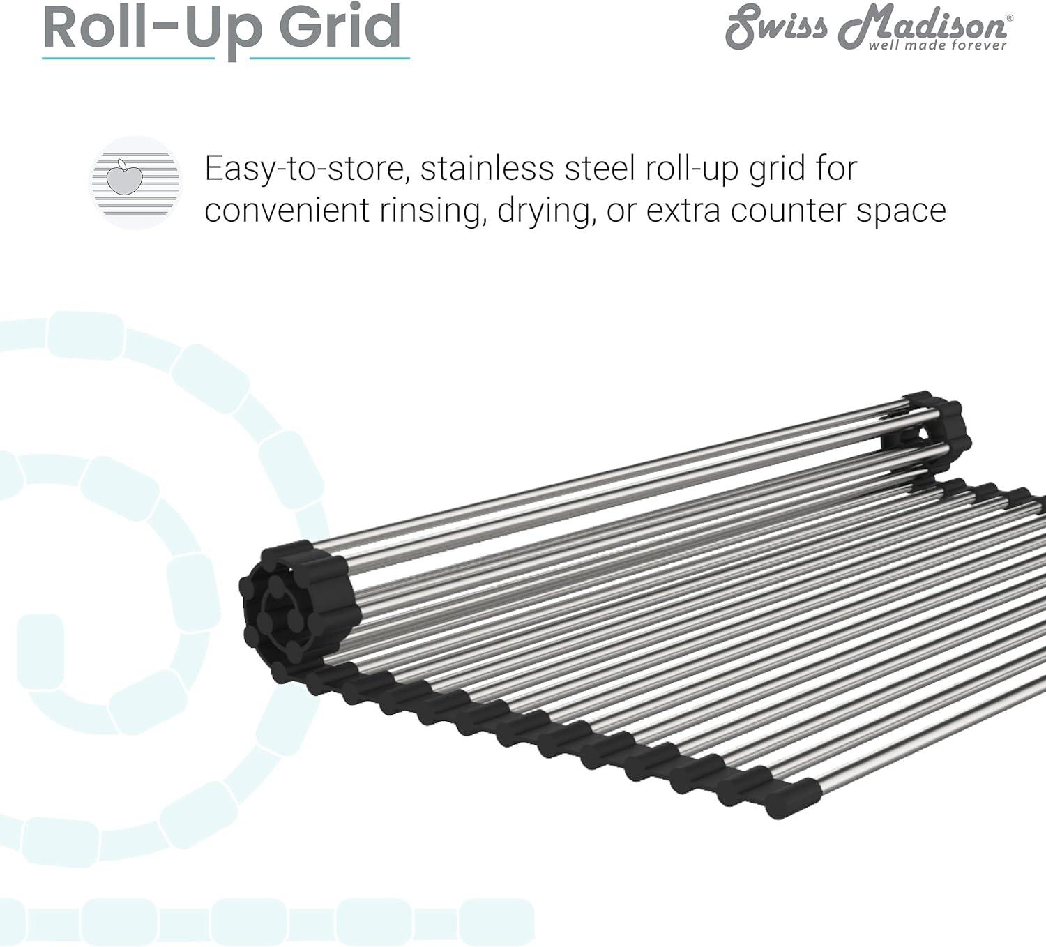 15 x 17 Stainless Steel Roll Up Sink Grid