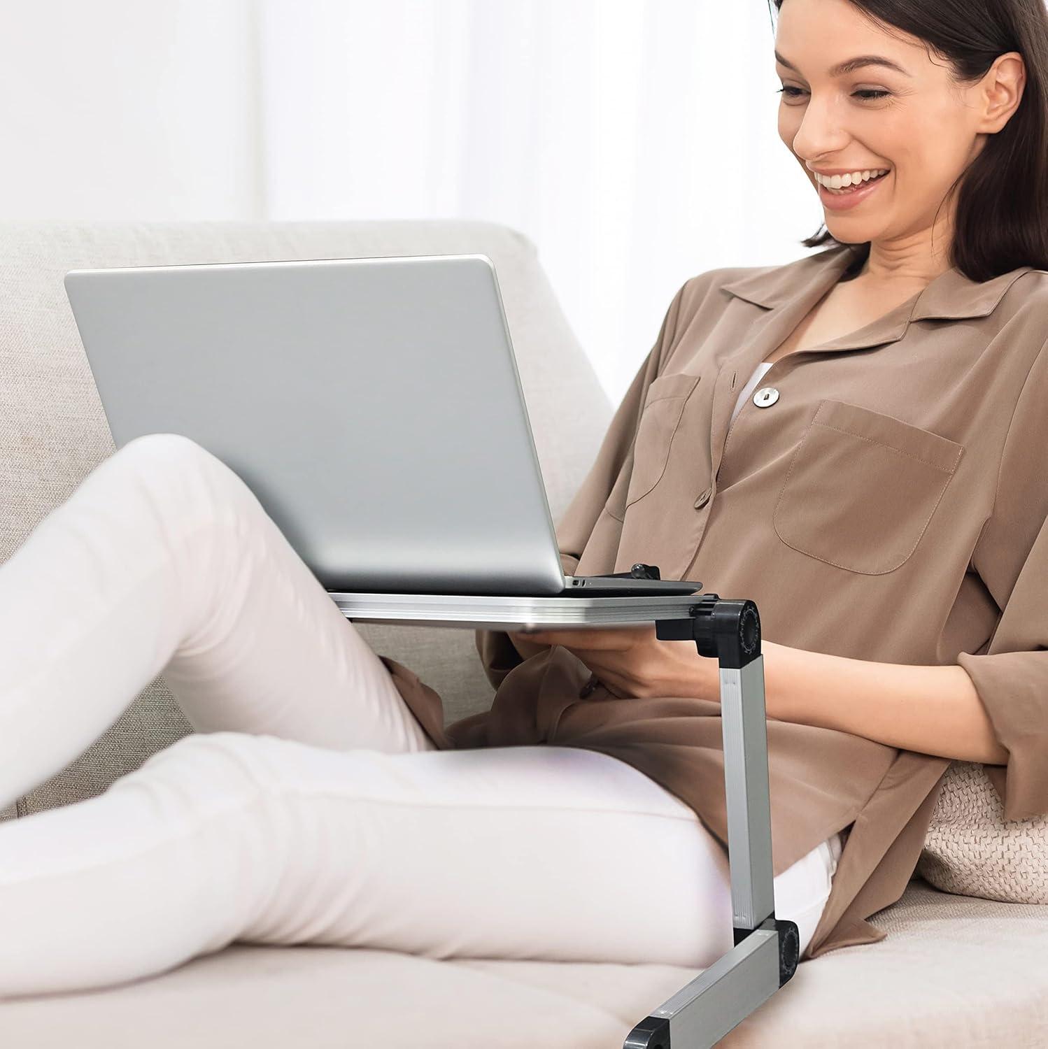 Table Tech Buddy for Laptop/IPad/Chrome Book Adjustable Laptop Desk