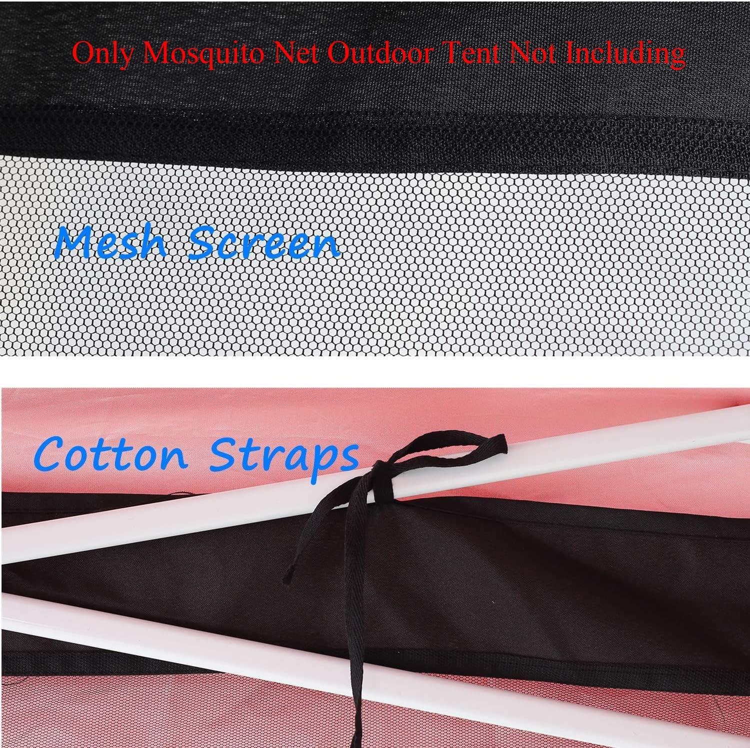 Black Mesh Mosquito Net for 10x10 Gazebo