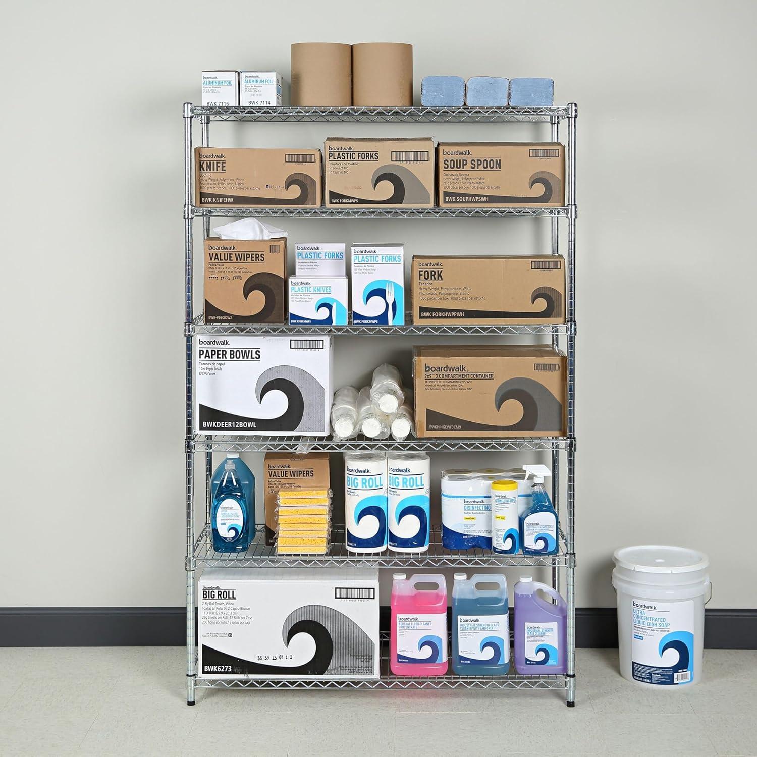 17 Stories Joan 72" H x 48" W x 18" D Commercial Wire Shelving