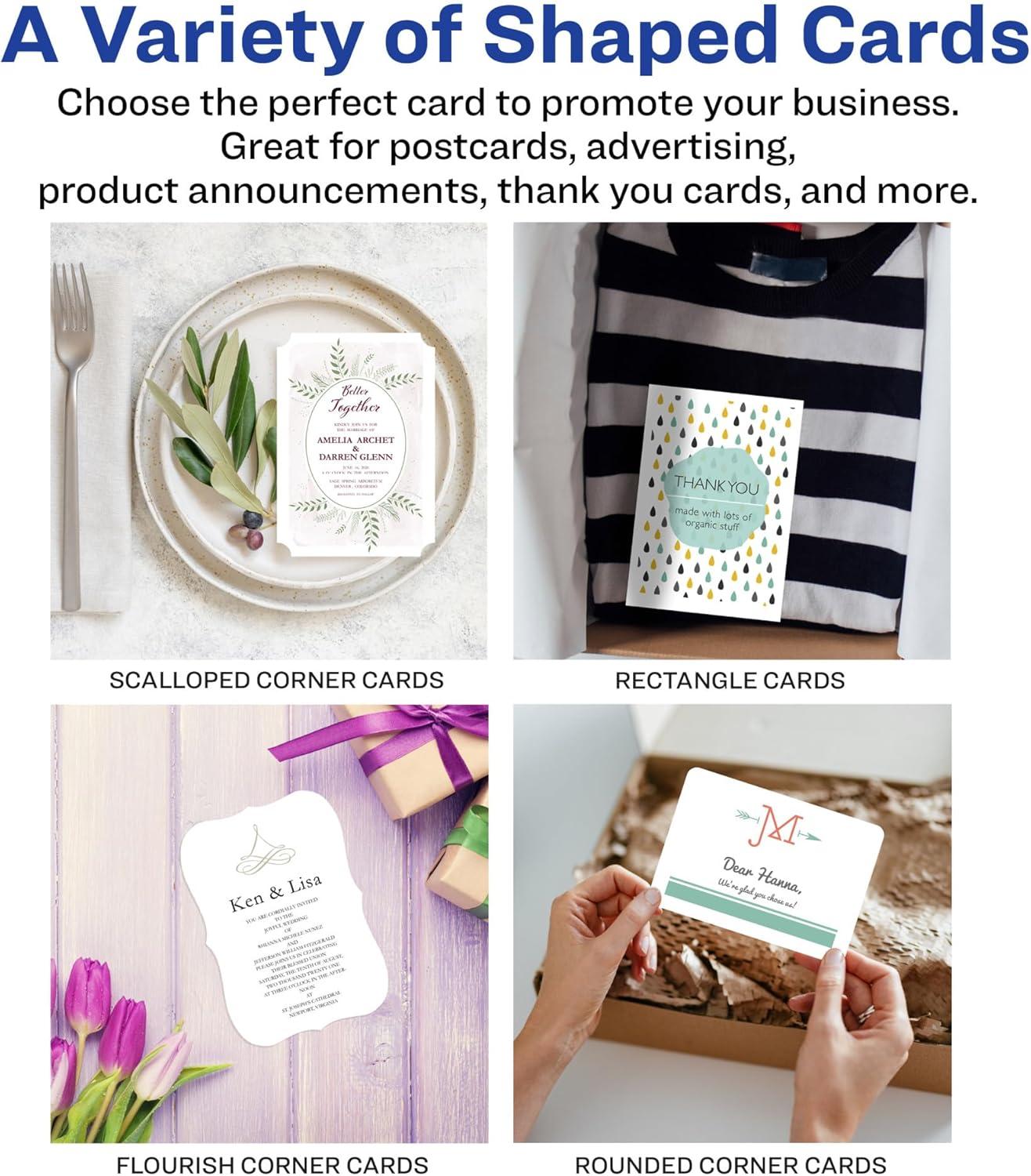 Avery Printable Postcards with Sure Feed, 4" x 6",White (8386)