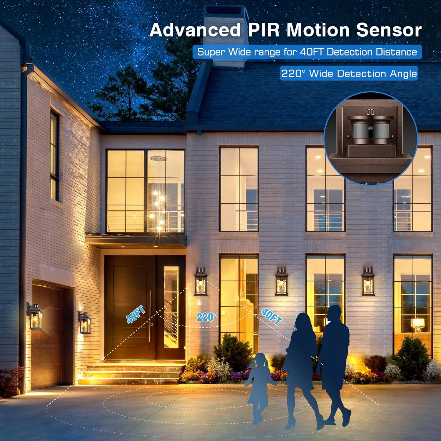 Motion Sensor Outdoor Lights Wall Mount