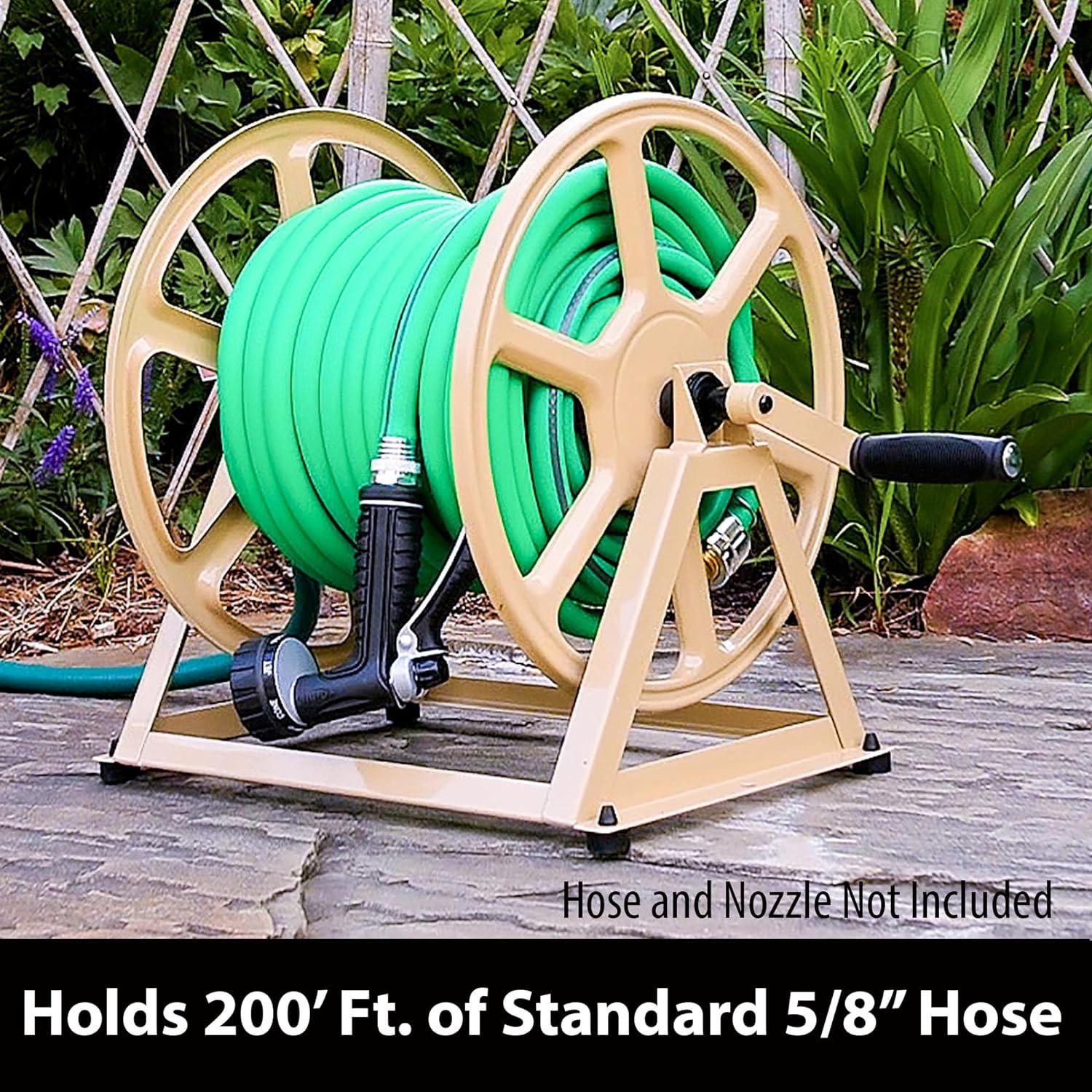 Liberty Garden 200' Stainless Steel 3 in 1 Hose Reel