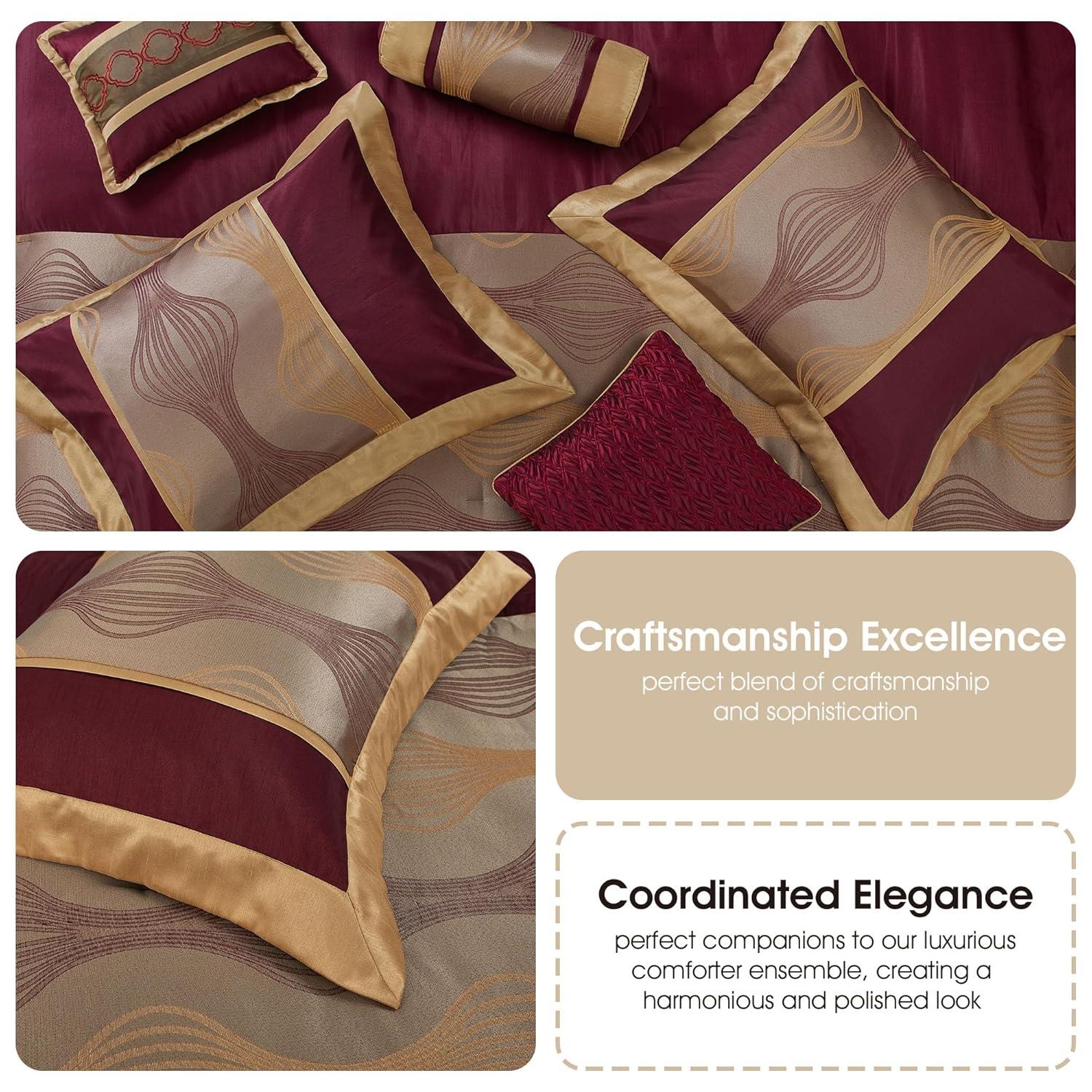 Kath 7 Piece Microfiber Modern & Contemporary Comforter Set