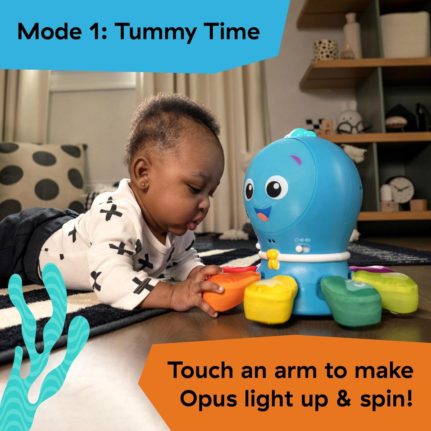 Baby Einstein Ocean Explorers 4-in-1 Go Opus Go Crawl & Chase Activity Infant Baby Learning Toy, Ages 3+ Months