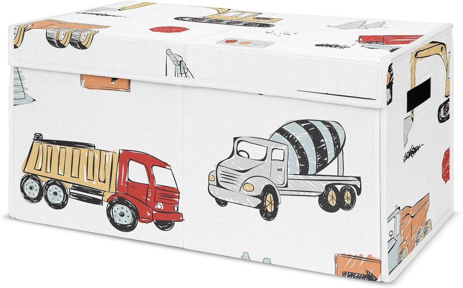 Construction Truck Toy Box