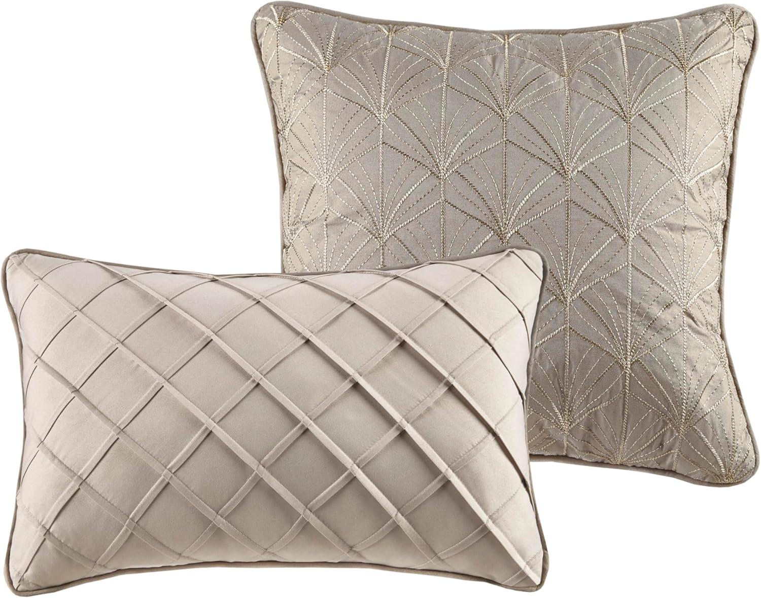 Madison Park Emilia 12 Piece Jacquard Comforter Set with Bed Sheets