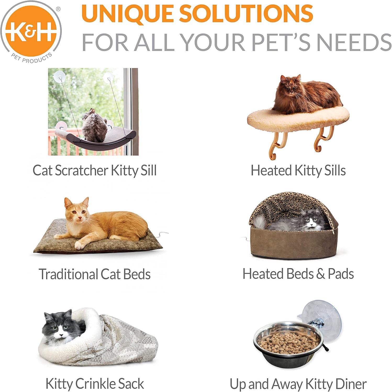 K&H Pet Products Universal Mount Kitty Sill Original Fleece 14 X 24 Inches