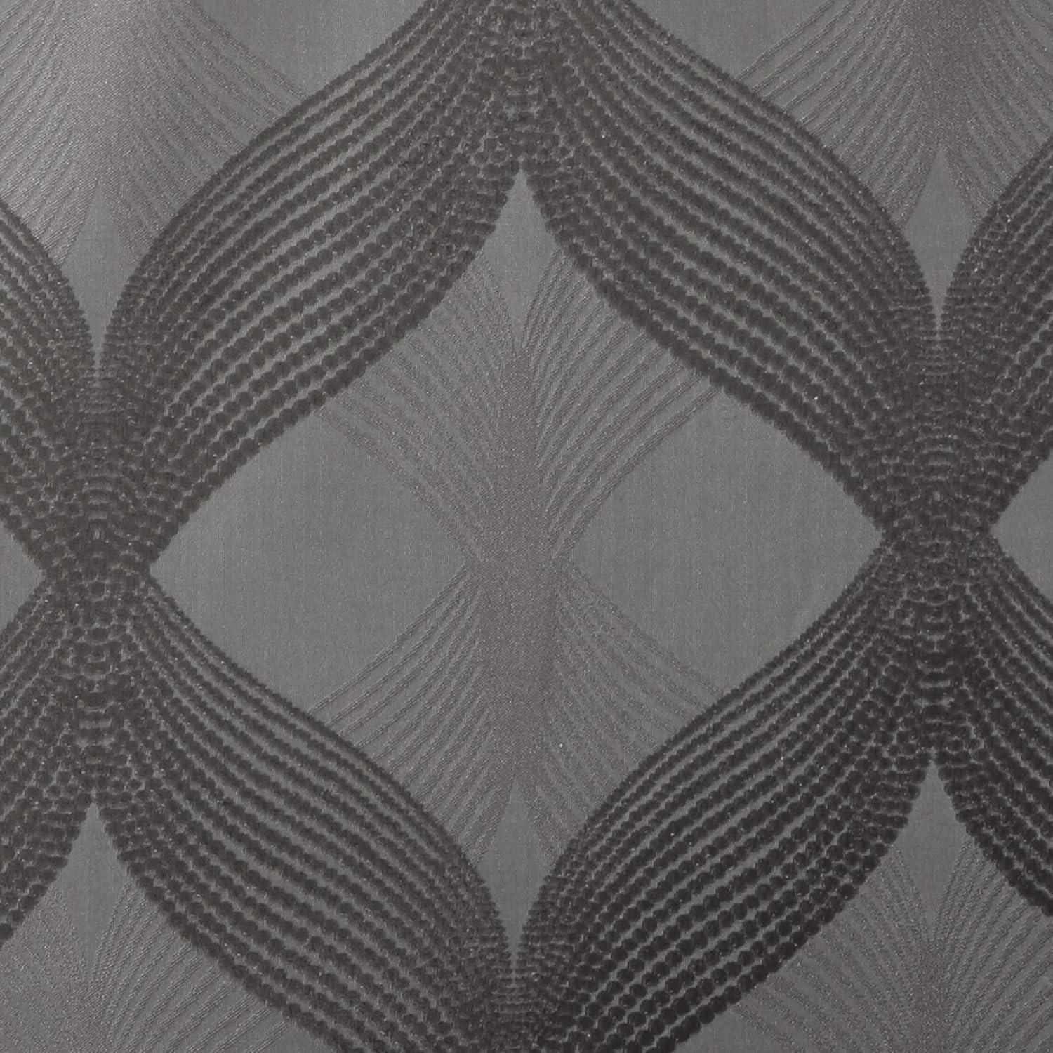 Madison Park Bentley Ogee Knitted Jacquard Geometric Total Blackout Single Curtain Panel
