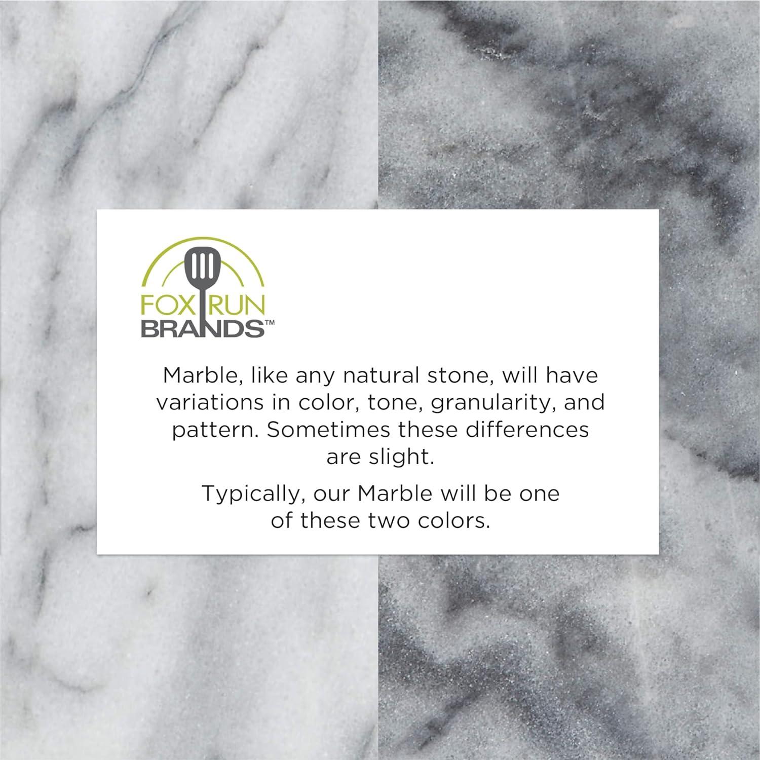 Fox Run Marble Wine Stand, White