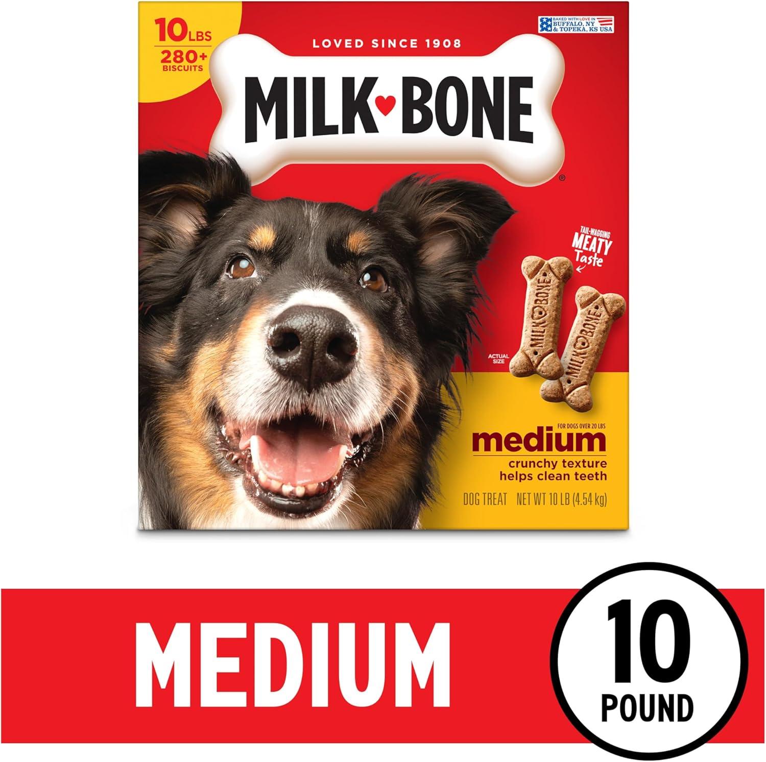Milk-Bone Biscuits Flavored Medium Dog Treats - 10lbs