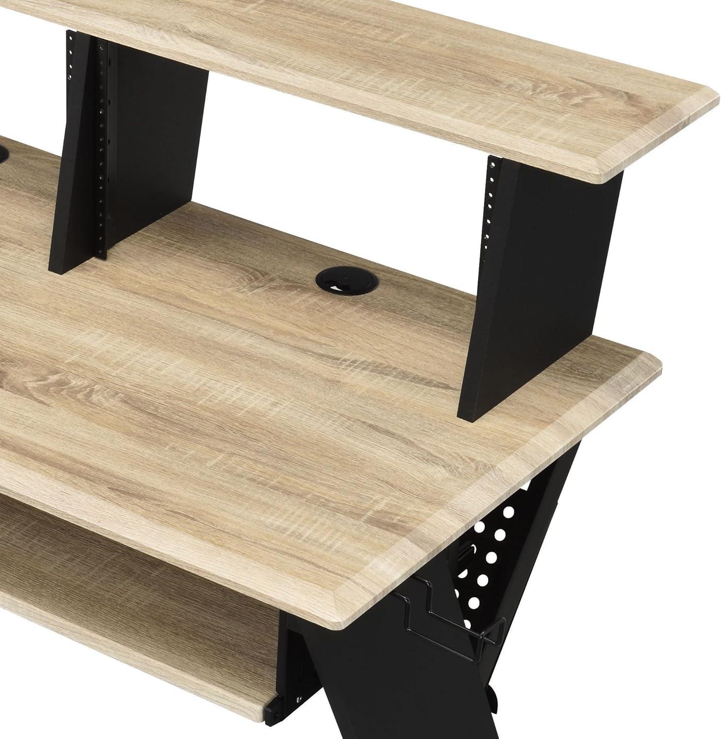 Humanity 47" Decorative Bookshelf Natural and Black - Acme Furniture