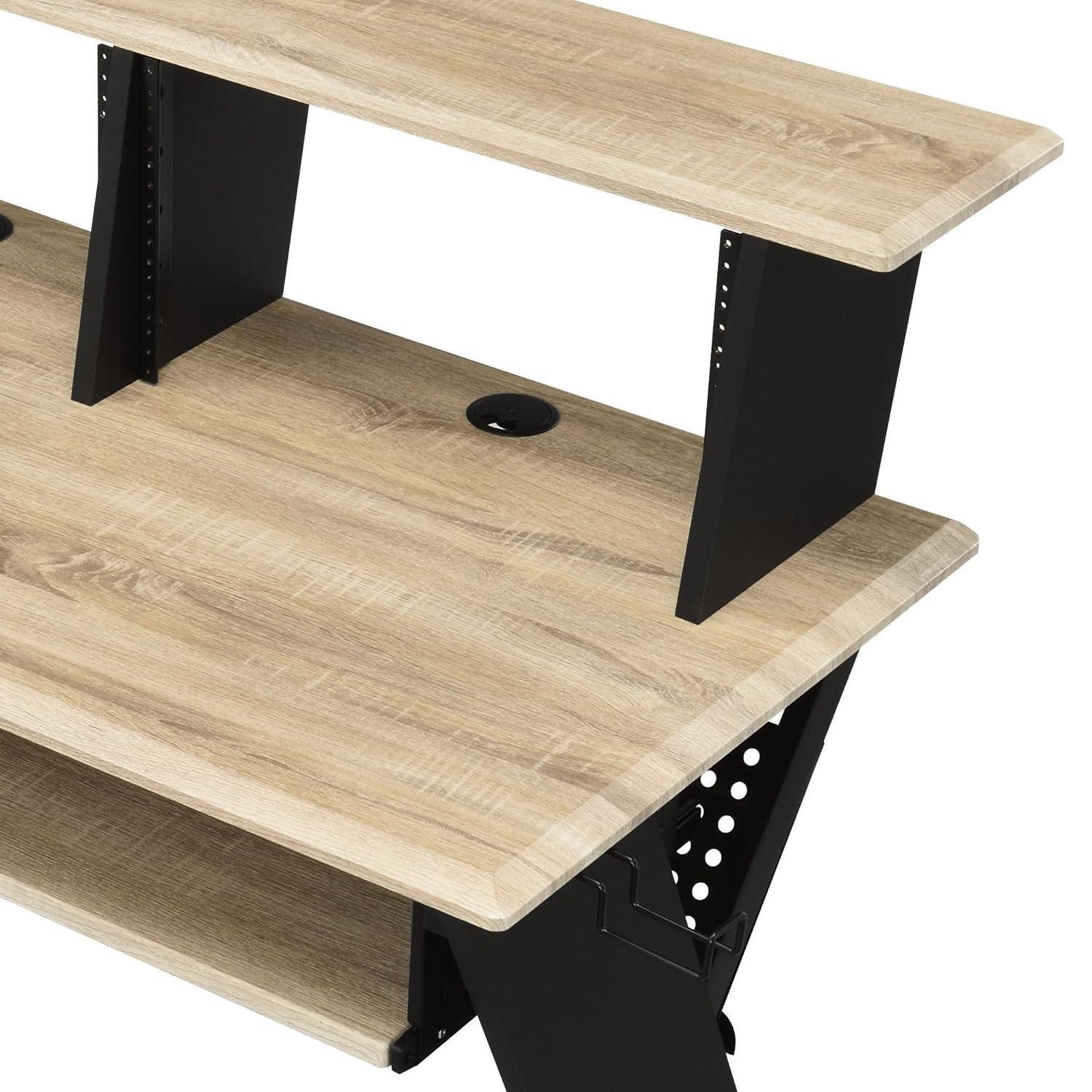 Humanity 47" Decorative Bookshelf Natural and Black - Acme Furniture