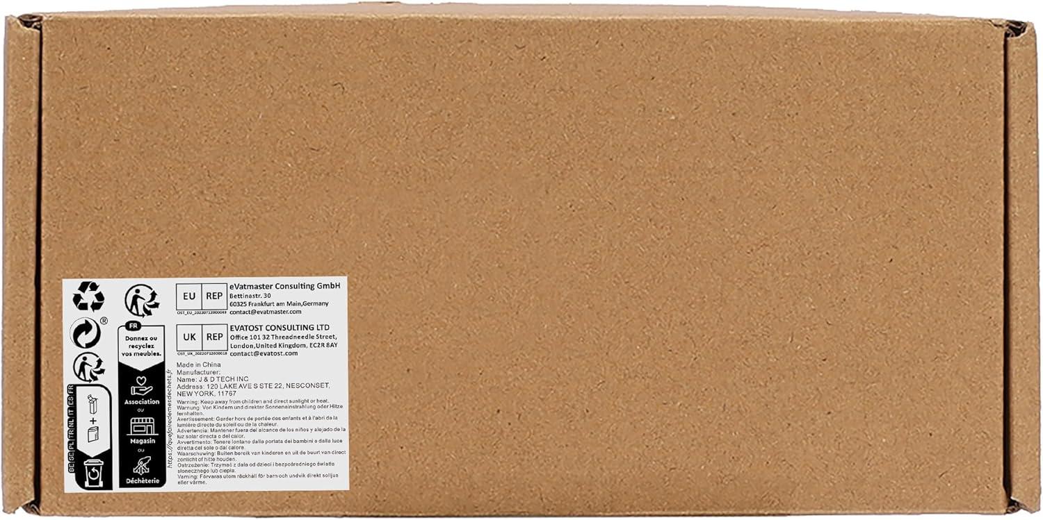 JessLab Small Palette Organizer, 7-Section Divided Plastic Makeup Organizer